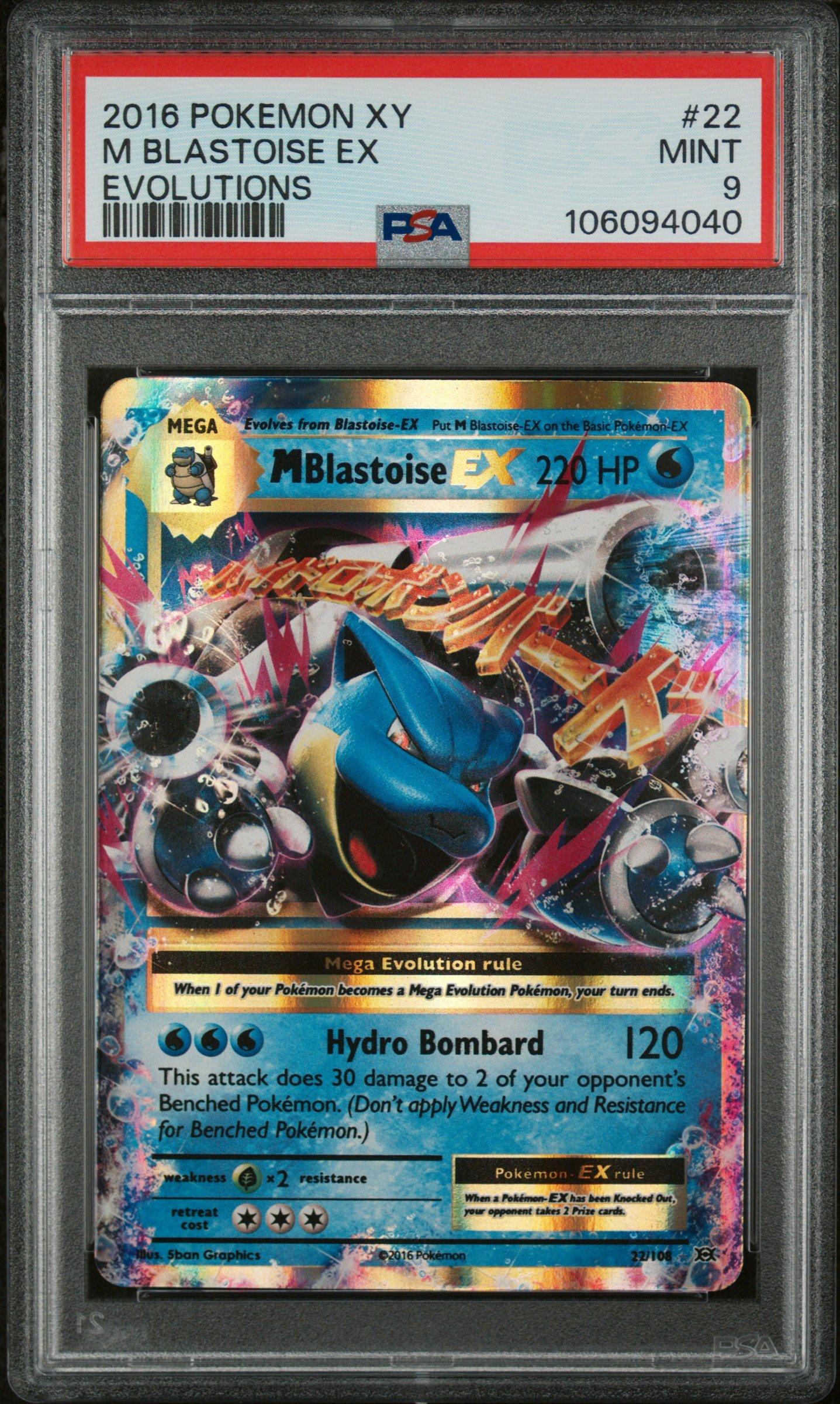2016 Pokemon Xy Evolutions Blastoise Ex PSA