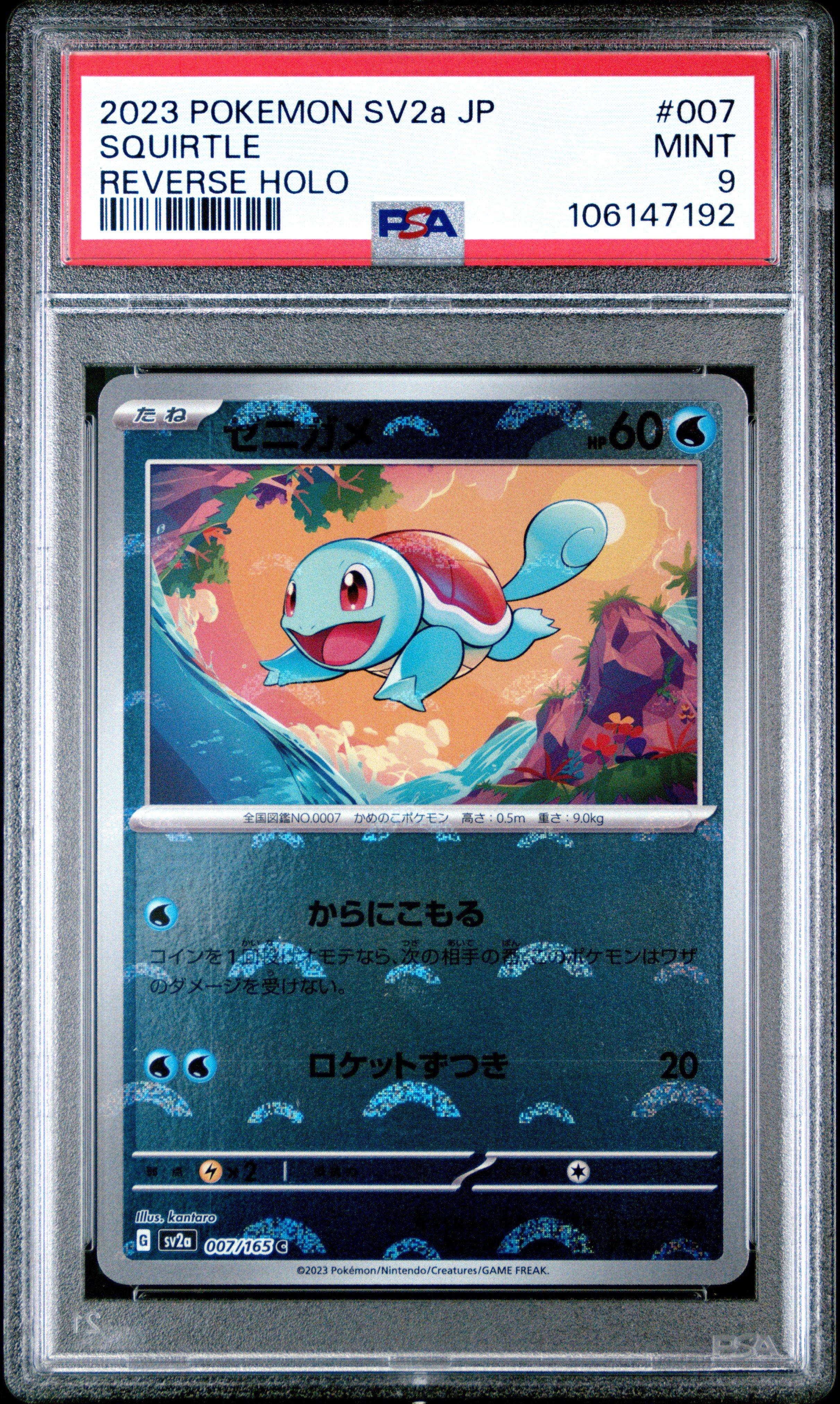 カードダスその他 2016 POKEMON HANAFLUDA SQUIRTLE Squirtle Pokemon card game Japan Anime Very Rare Pocket