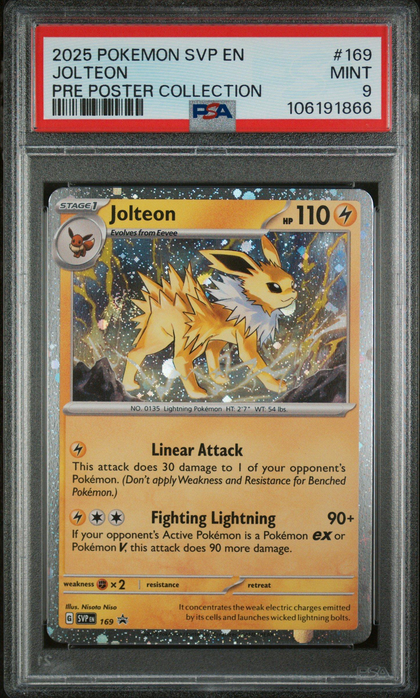 2025 Pokemon Svp En-sv Black Star Promo 169 Jolteon Prismatic
