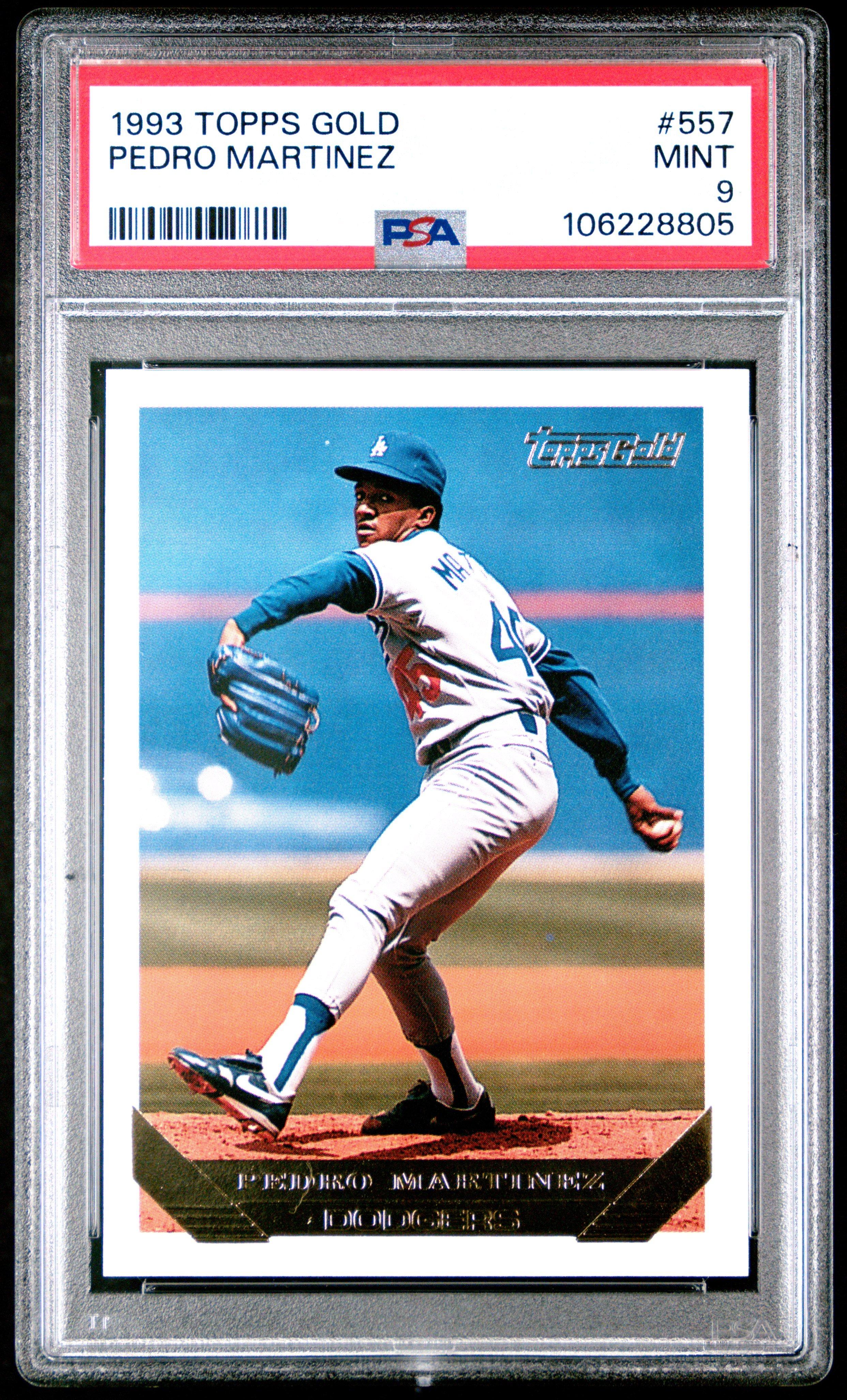 1993 Topps Gold 557 Pedro Martinez PSA 9