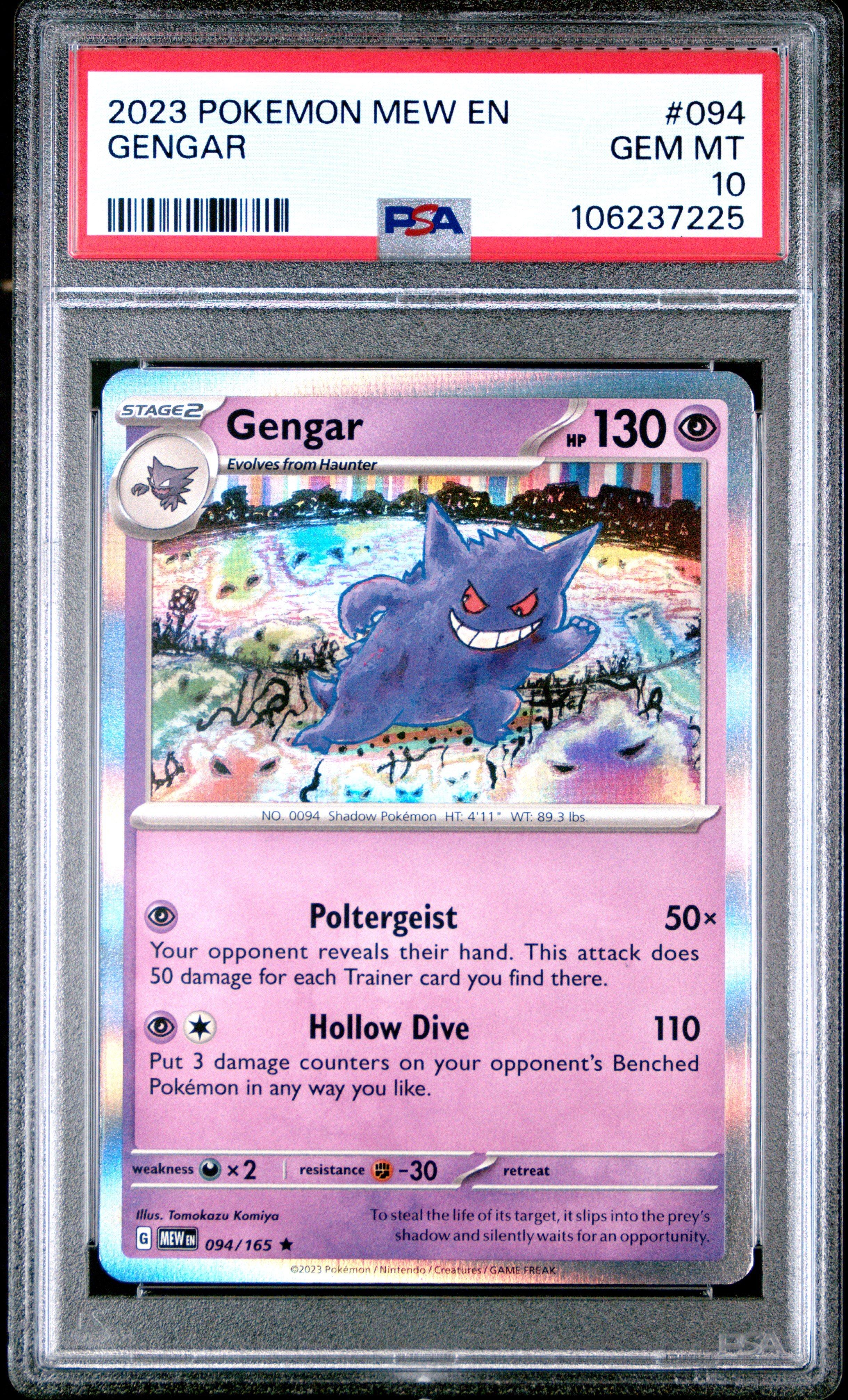 2023 Pokemon Mew En-151 094 Gengar PSA 10 Graded Card | GameStop