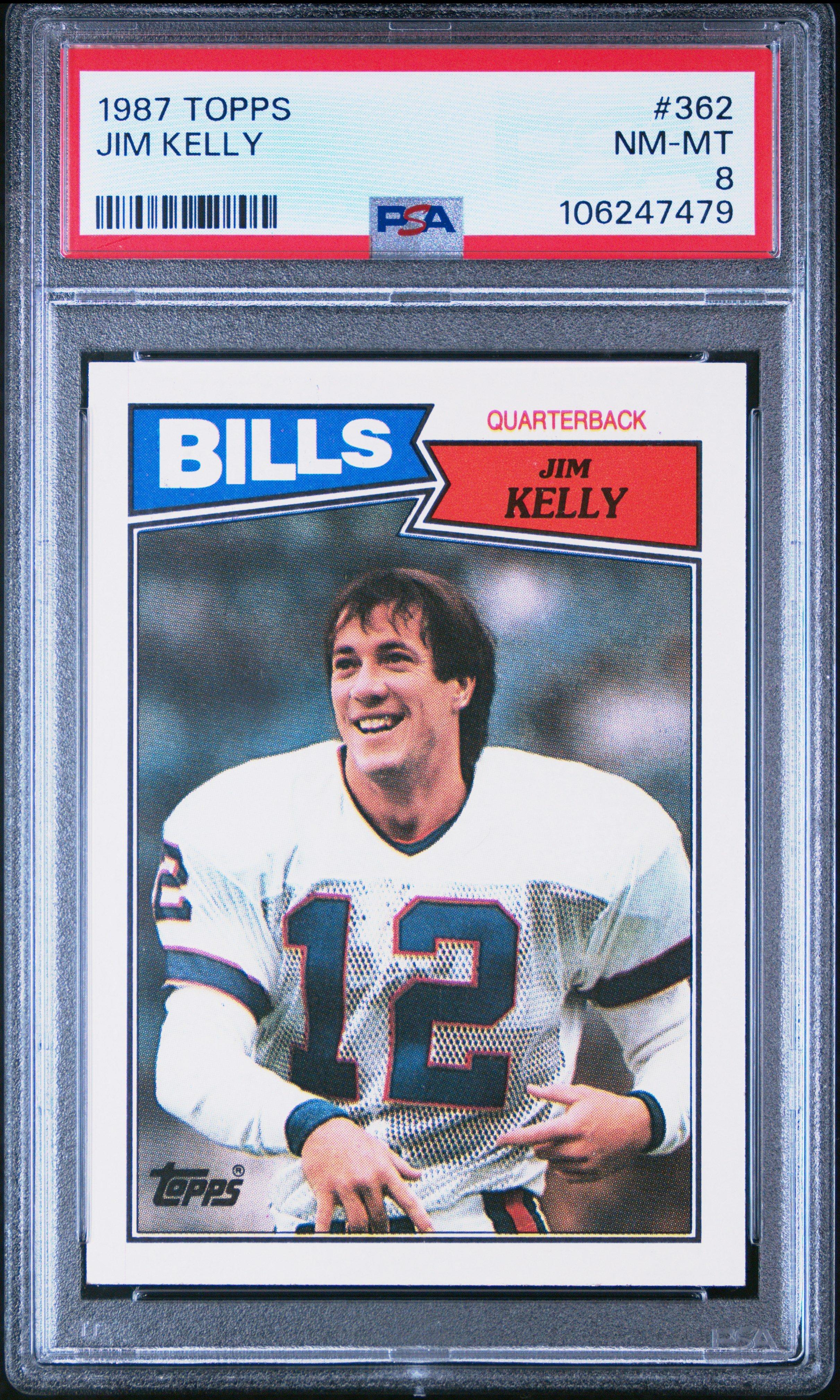1987 Topps 362 Jim Kelly PSA