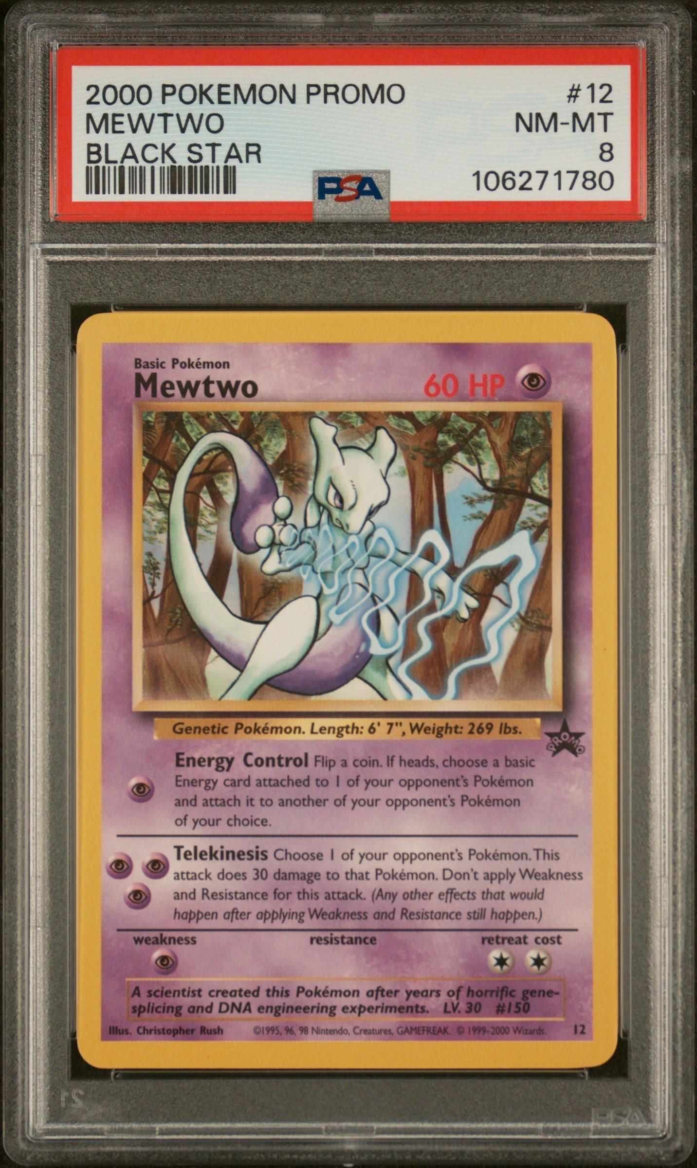 2000 Pokemon Promo Black Star Mewtwo PSA