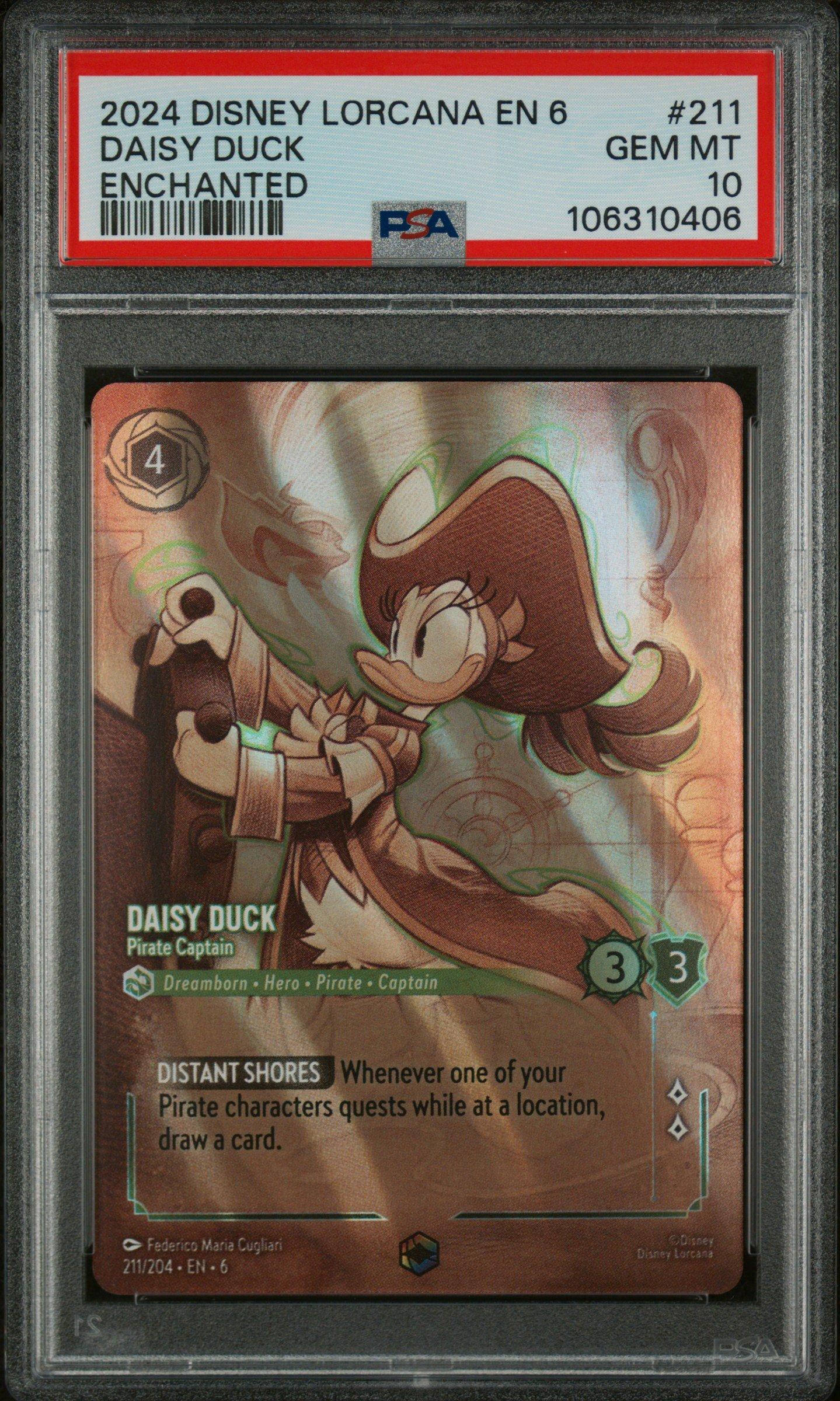 2024 Disney Lorcana En 6-azurite Sea 211 Daisy Duck - Pirate