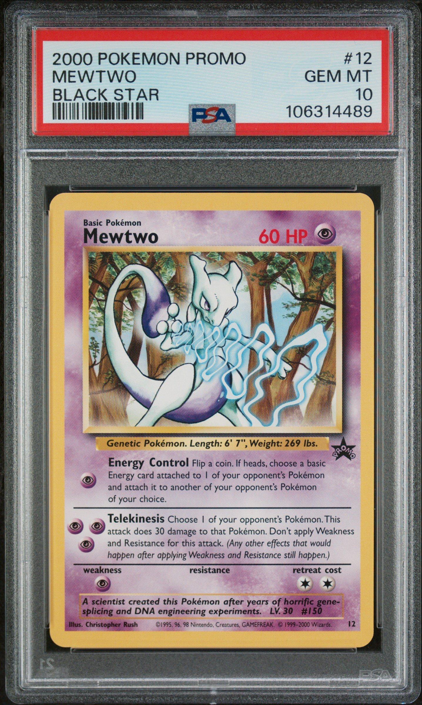 2000 Pokemon Promo Black Star 12 Mewtwo PSA