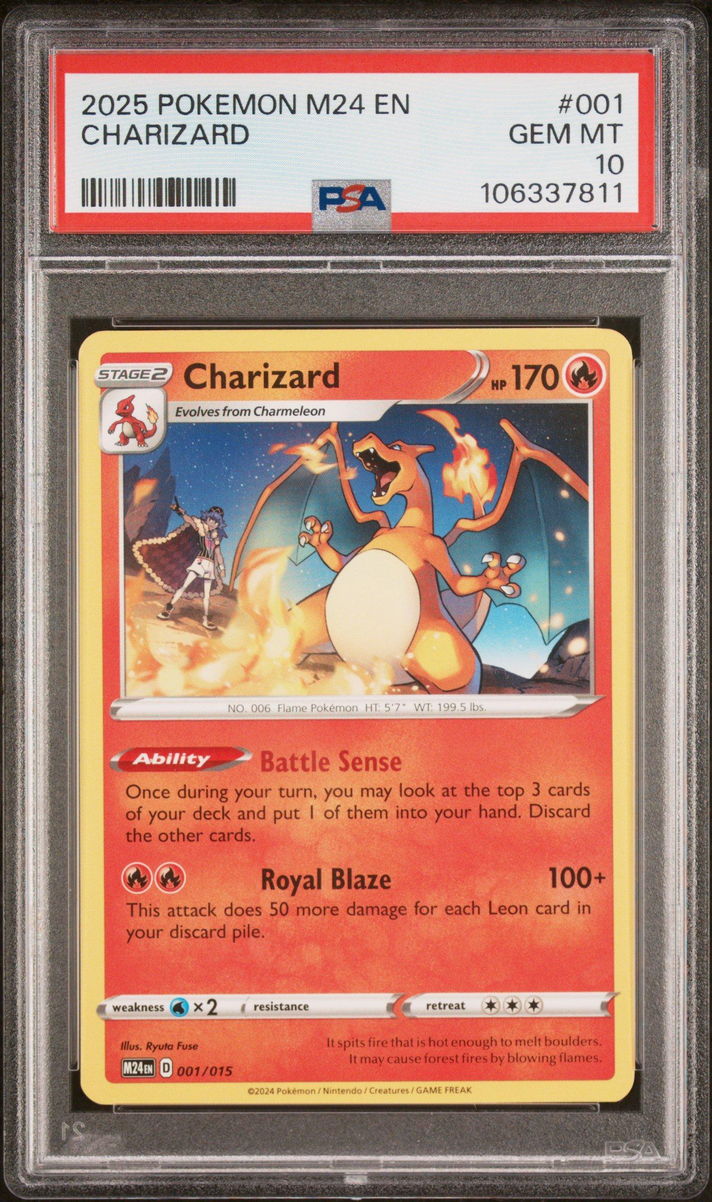 2025 Pokemon M24 En-mcdonald's Collection 001 Charizard PSA