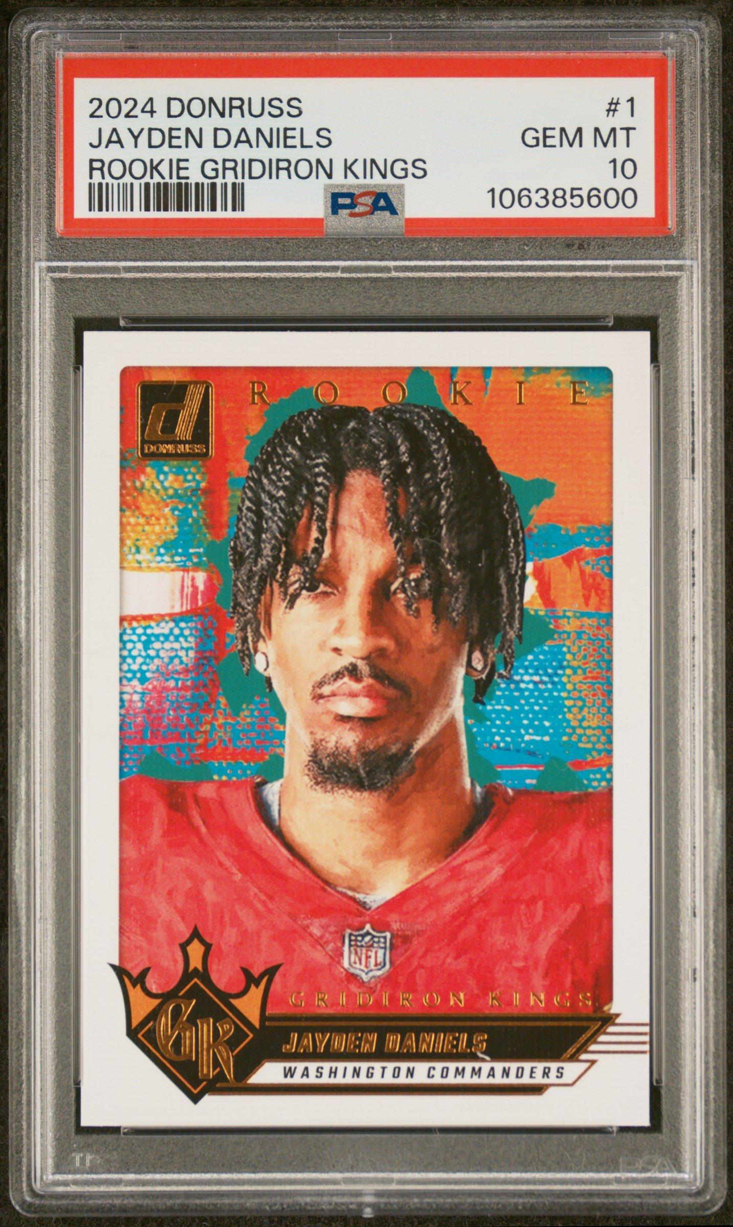 2024 Panini Donruss Rookie Gridiron Kings 1 Jayden Daniels PSA 10