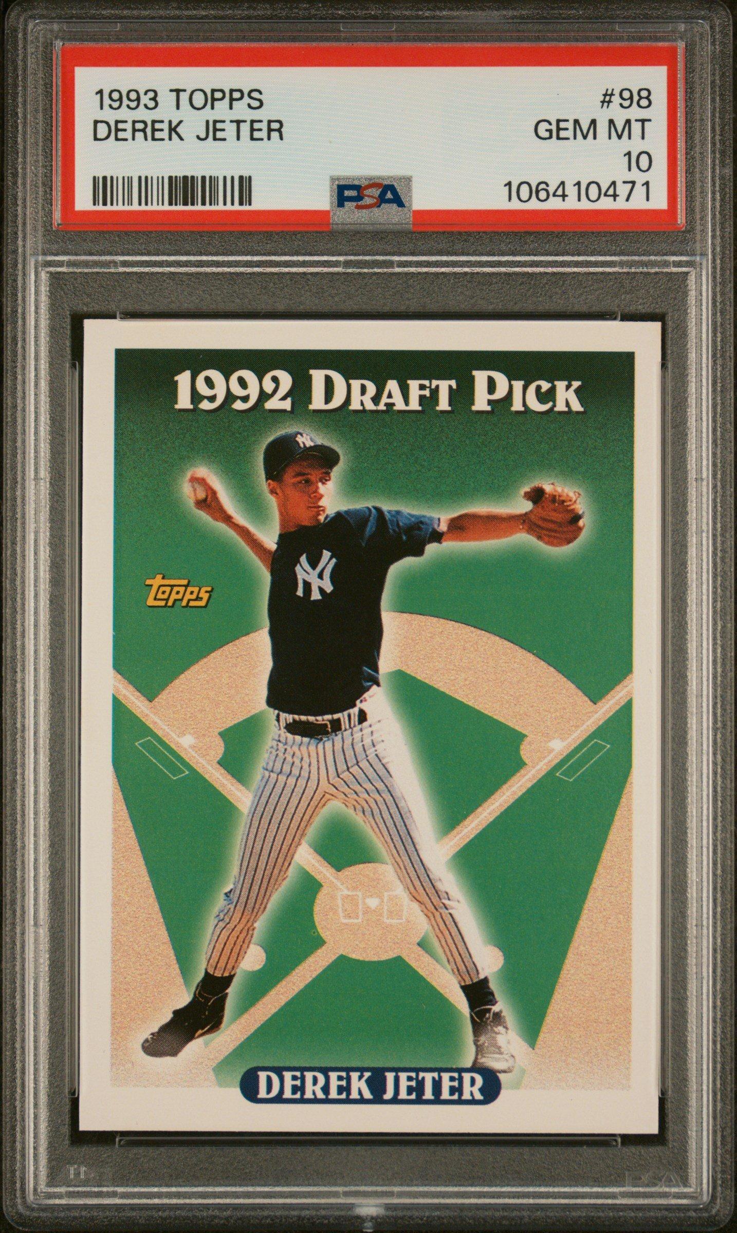 1993 Topps 98 Derek Jeter PSA