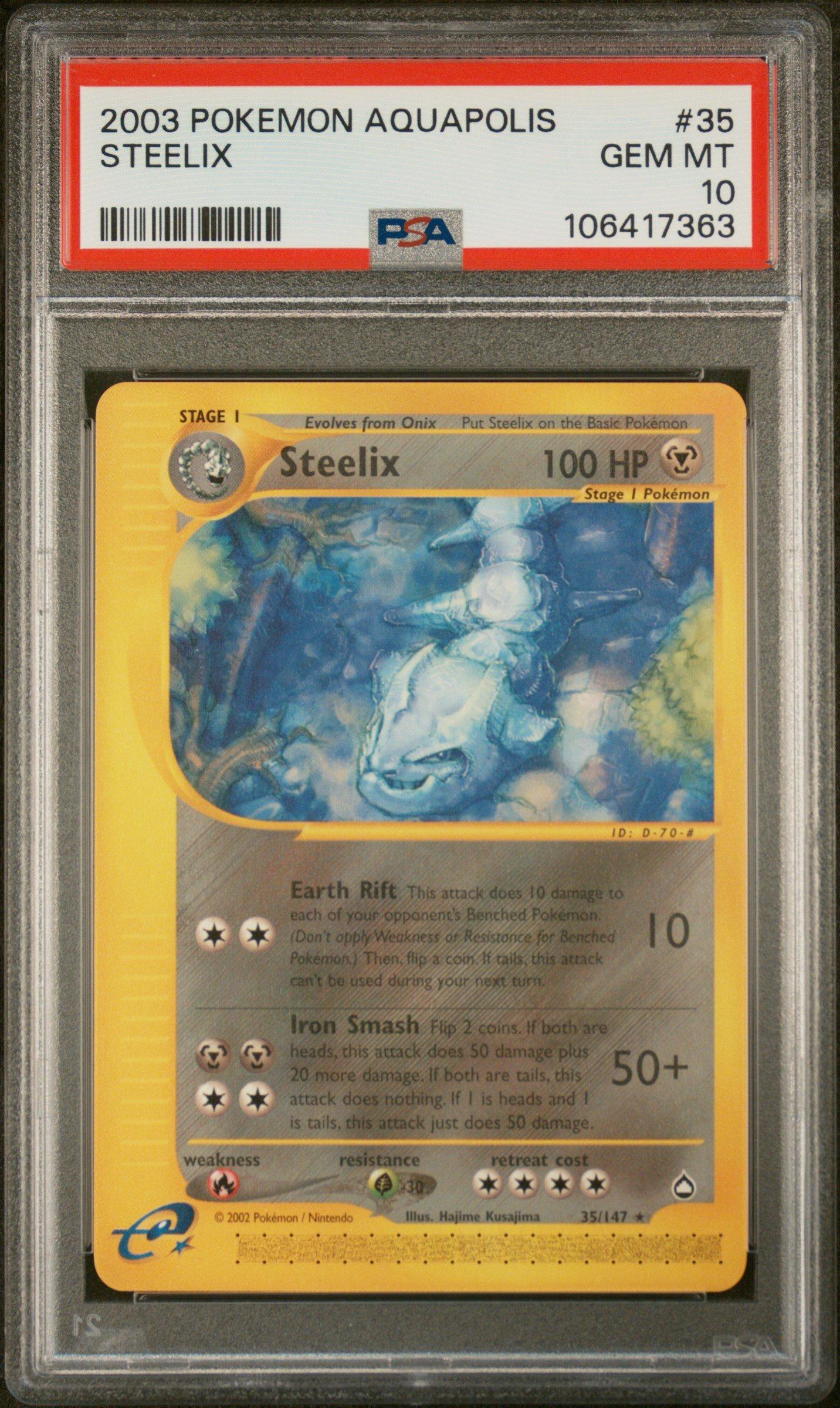 2003 Pokemon Aquapolis 35 Steelix PSA 10 Graded Card | GameStop