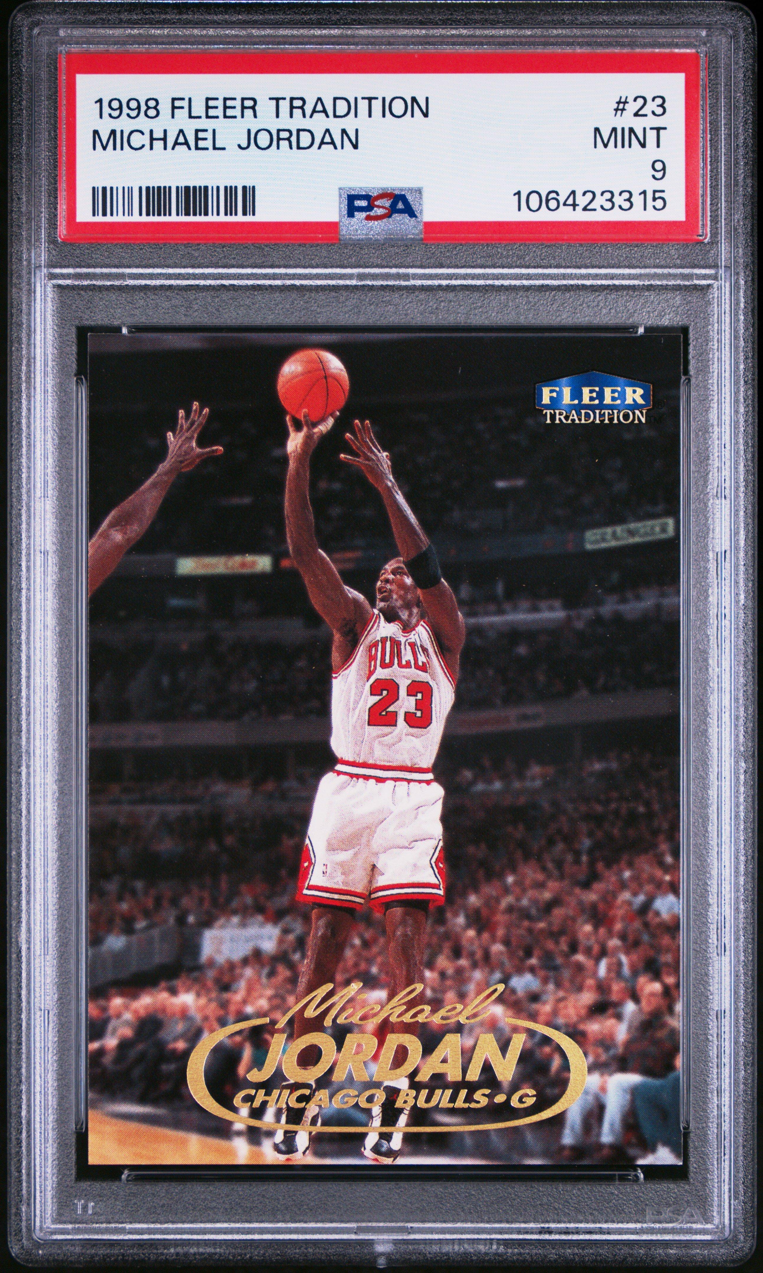 1998 Fleer Tradition 23 Michael Jordan PSA