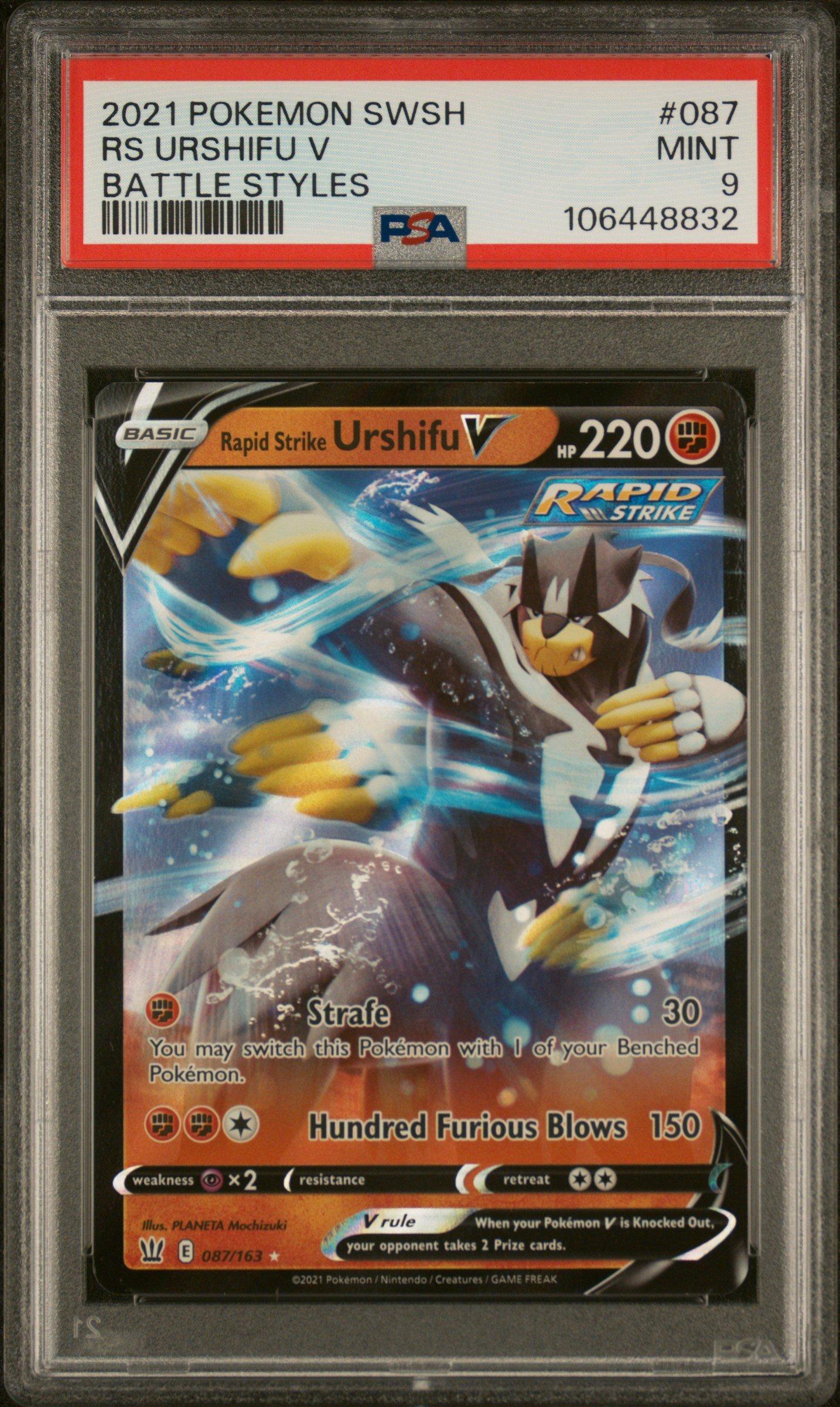2021 Pokemon Sword & Shield Battle Styles 087 Rapid Strike Urshifu