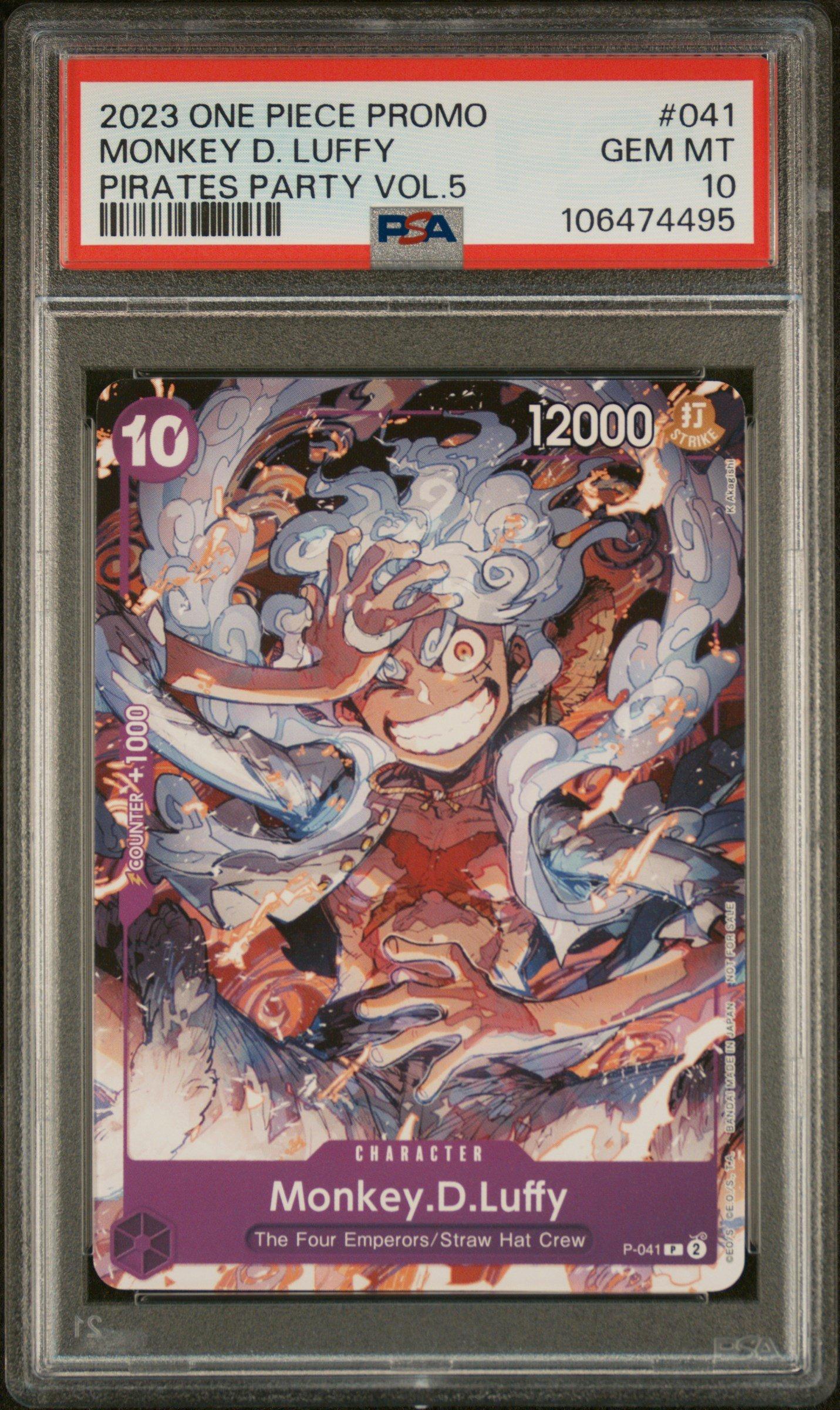 2023 One Piece Promos 041 Monkey D. Luffy Pirates Party Vol.5 PSA