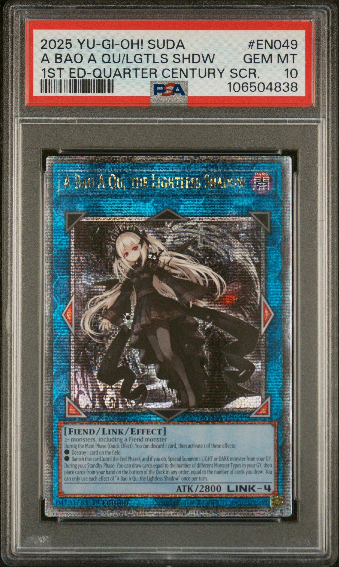 2025 Yu-gi-oh! Suda-supreme Darkness En049 A Bao A Qu