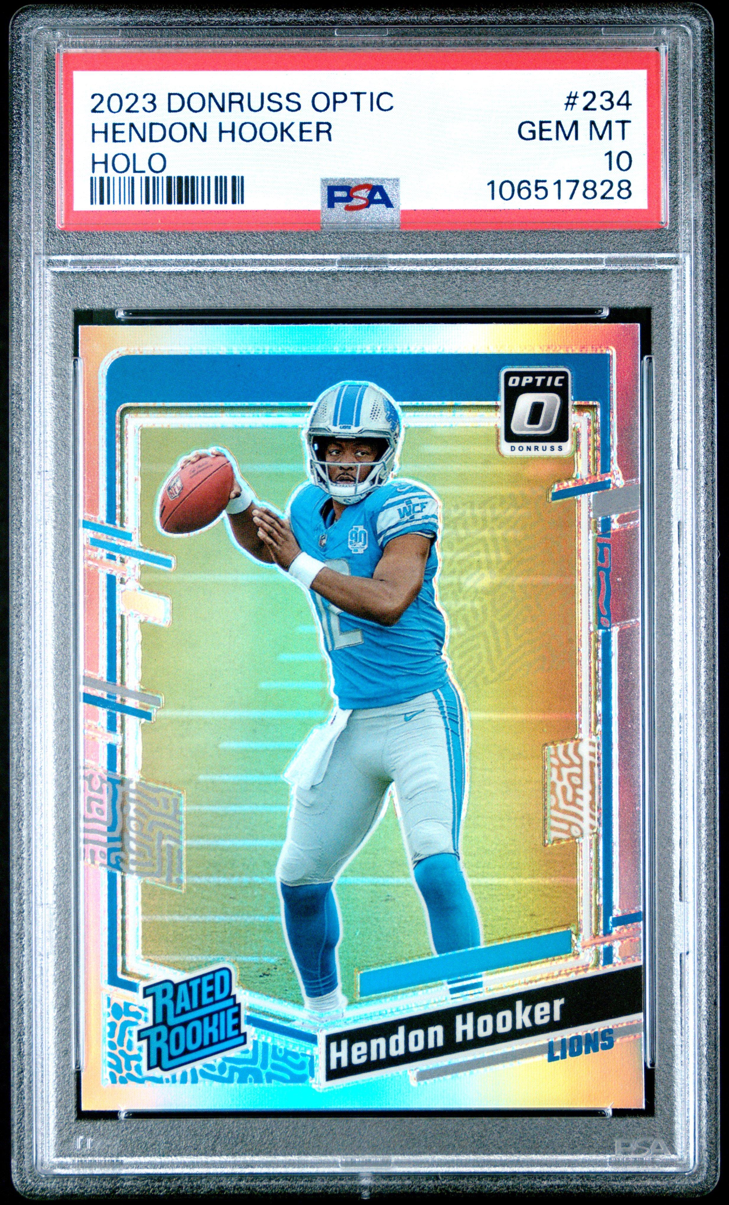 2023 Panini Donruss Optic 234 Hendon Hooker Holo PSA 10