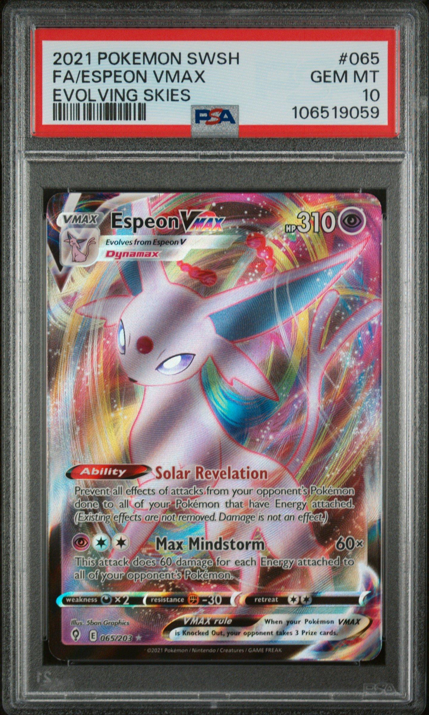 2021 Pokemon Sword & Shield Evolving Skies 065 Full Art/espeon