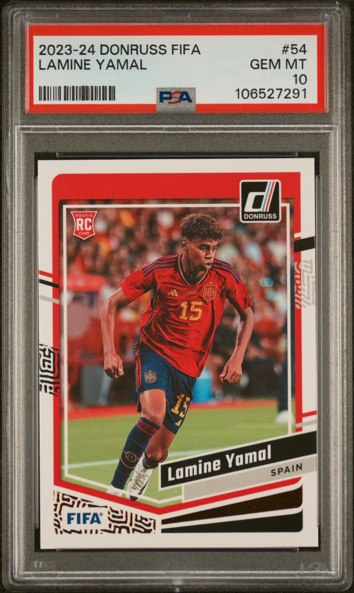 2023-24 Panini Donruss Fifa Lamine Yamal PSA 10