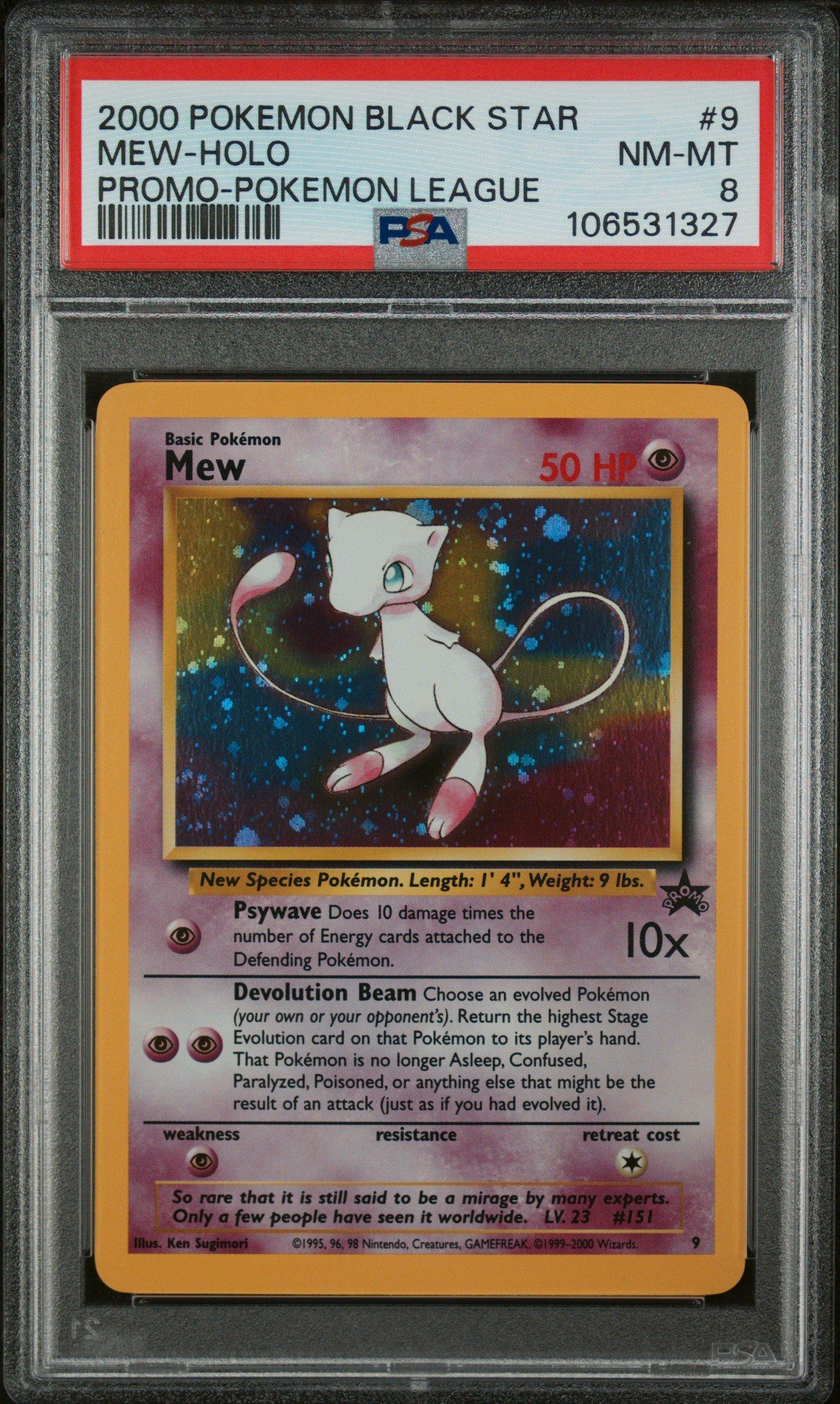 pokemon mew promo card holographic value ANCIENT MEW POKMON CARD HOLOGRAPHIC PROMO 1995,96,98, 99 ULTA RARE