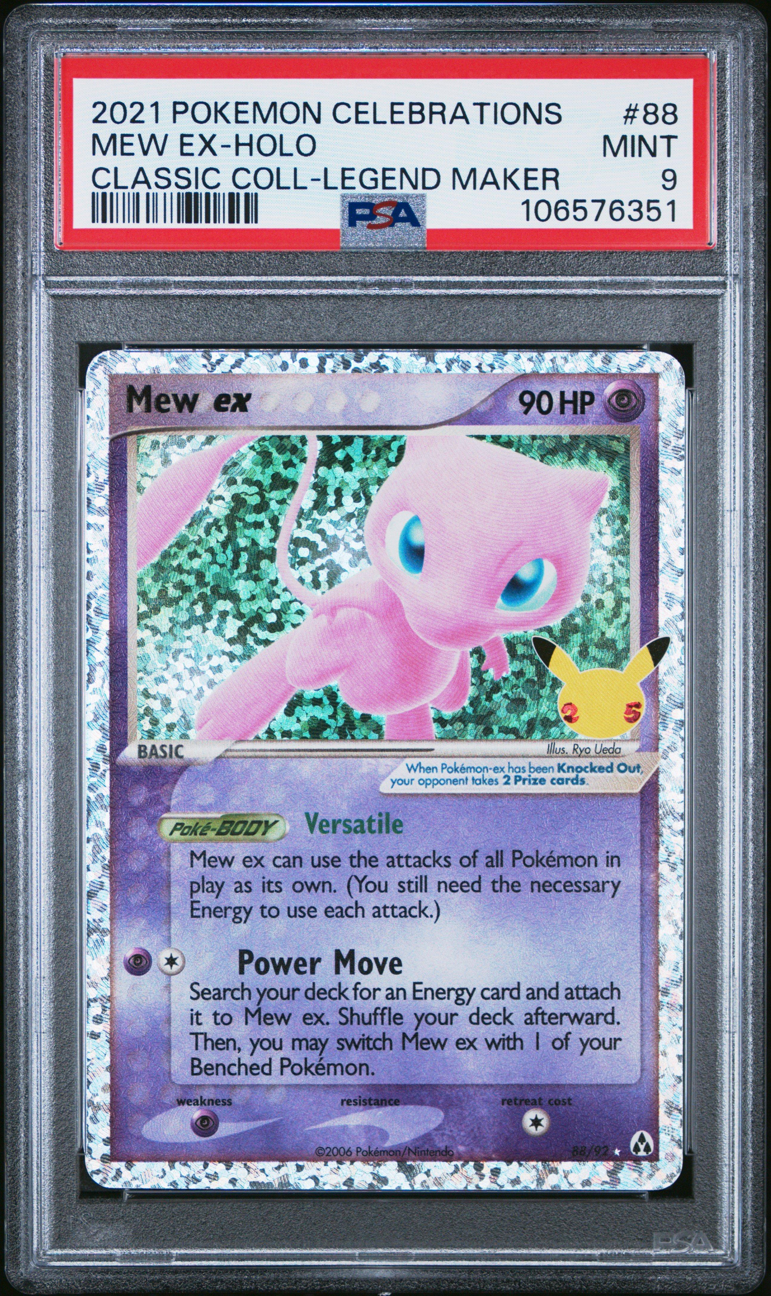 2021 Pokemon Celebrations Classic Collection 88 Mew Ex-holo PSA