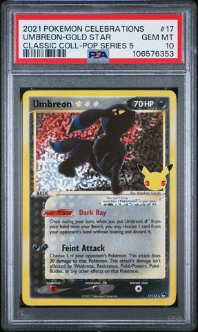 2021 Pokemon Celebrations Classic Collection 17 Umbreon-gold Star