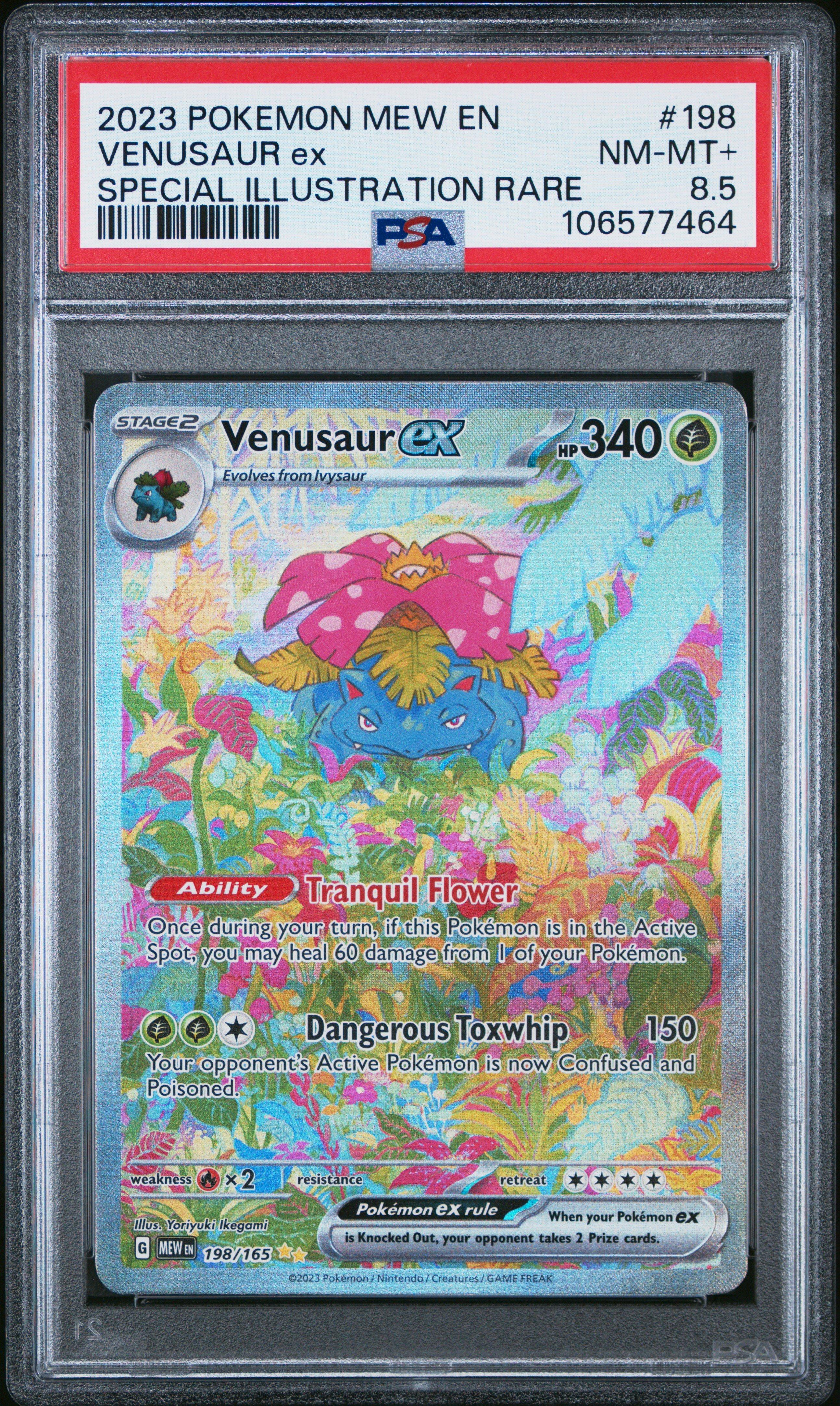 2023 Pokemon Mew En-151 198 Venusaur Ex Special Illustration Rare