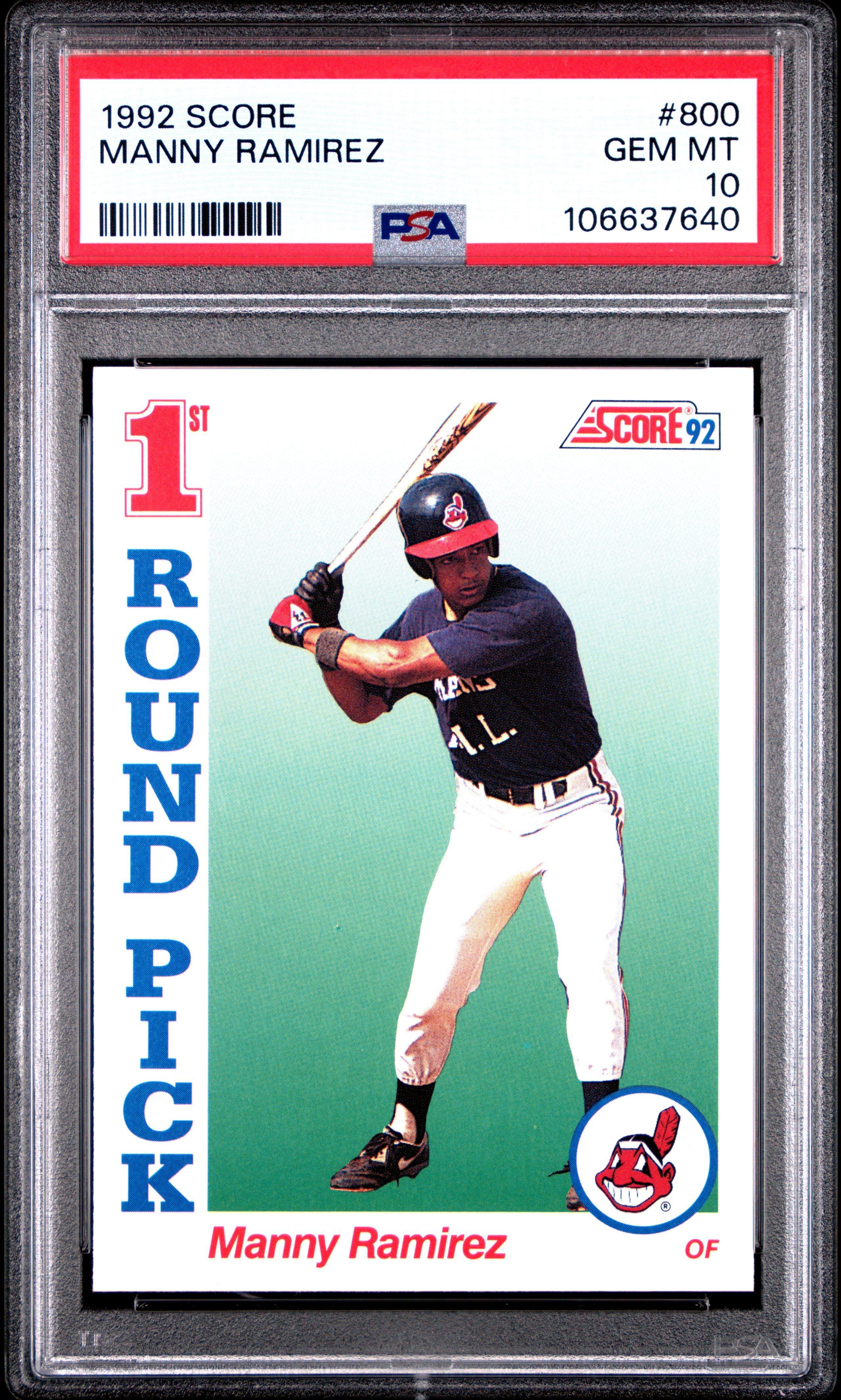 1992 Score 800 Manny Ramirez PSA 10