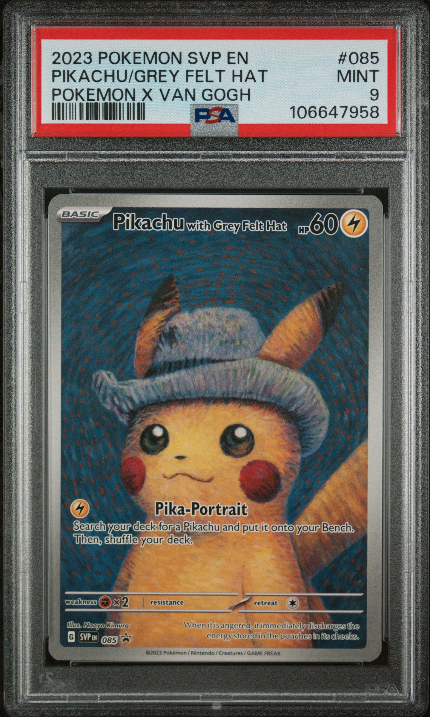 2023 Pokemon Svp En-sv Black Star Promo 085 Pikachu With Grey Felt
