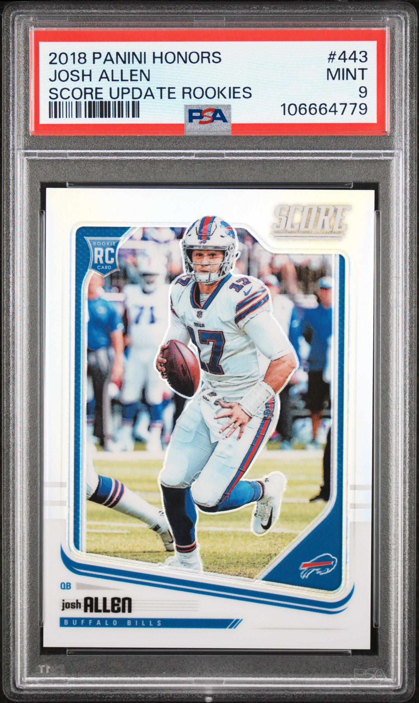 josh allen graded cards Psa 9 Mint 2018 Leaf Hype # 5 Football Rookie Card Bills Superstar Quarterback : Collectibles & Fine Art Listed With Mascot. Josh Allen Buffalo Bills 2020