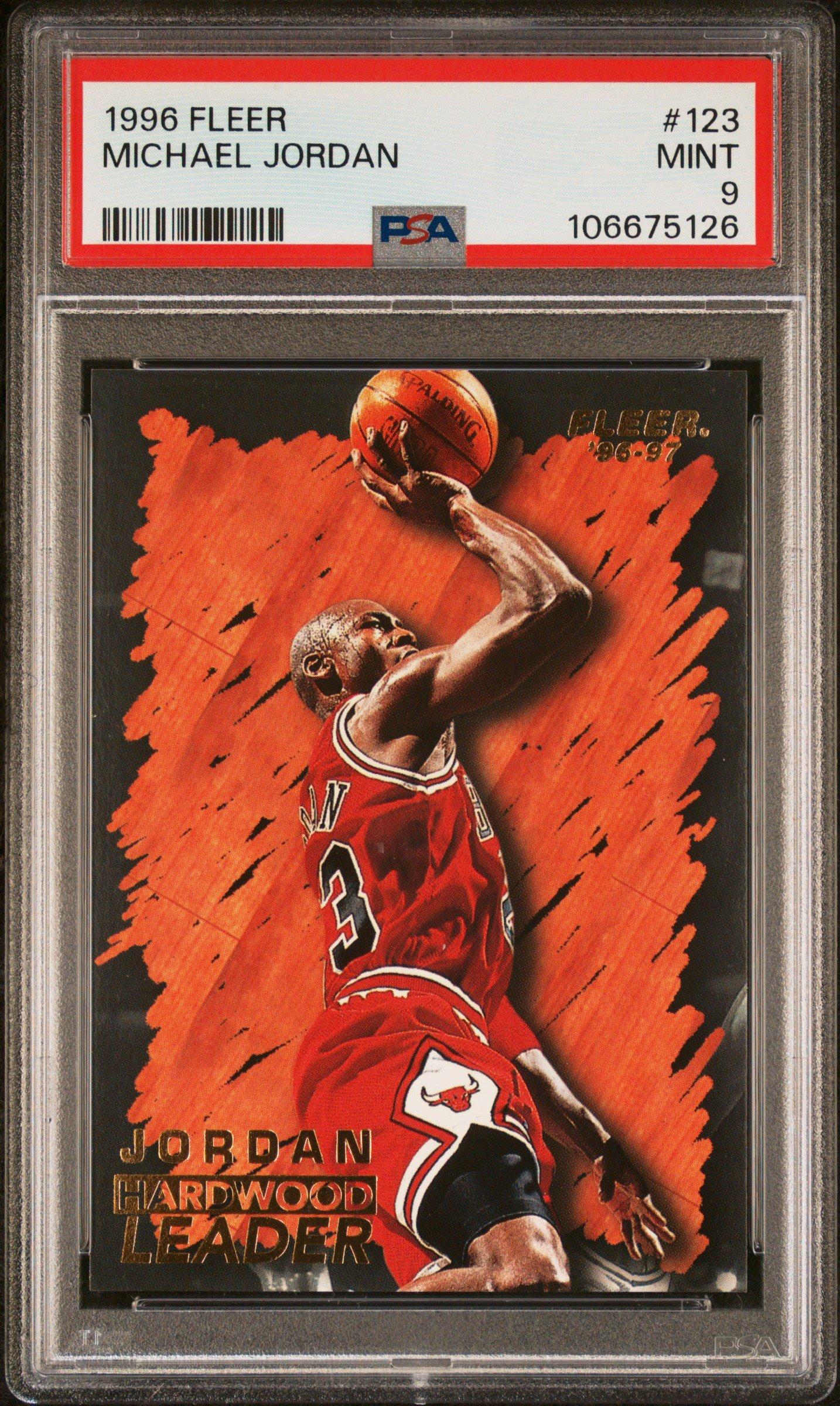 1996 Fleer 123 Michael Jordan PSA 9 Graded Card | GameStop