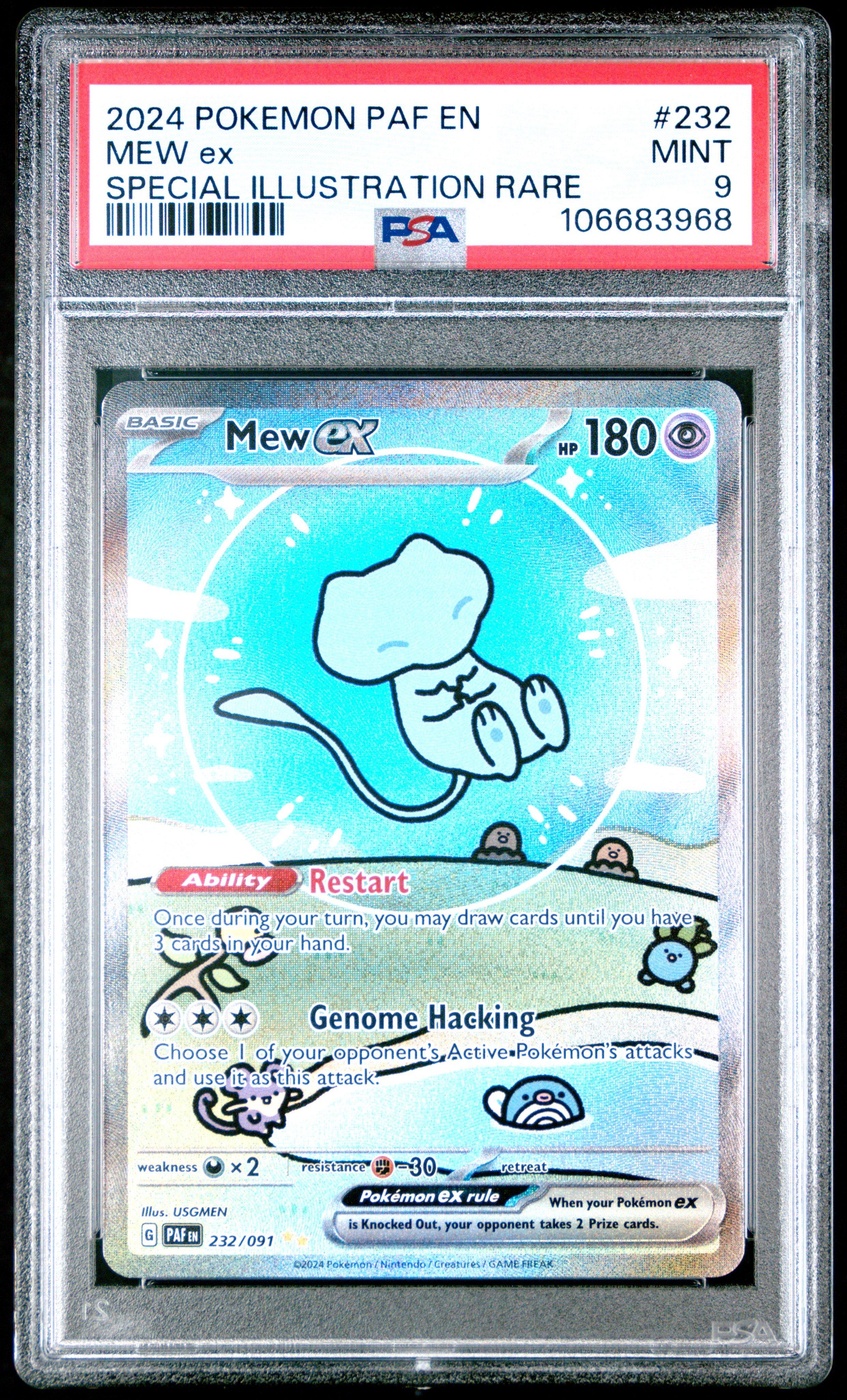 2024 Pokemon Paf En-paldean Fates 232 Mew Ex Special Illustration Rare PSA