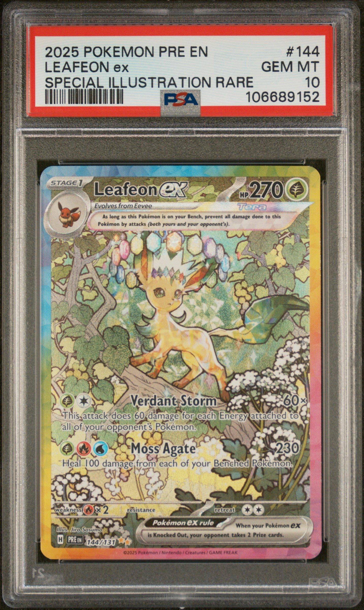 リーフィオン ex SPECIAL ART RARE PSA 10 2024 Pokemon SV8 JP Leafeon ex Special Art Rare #200 PSA 10