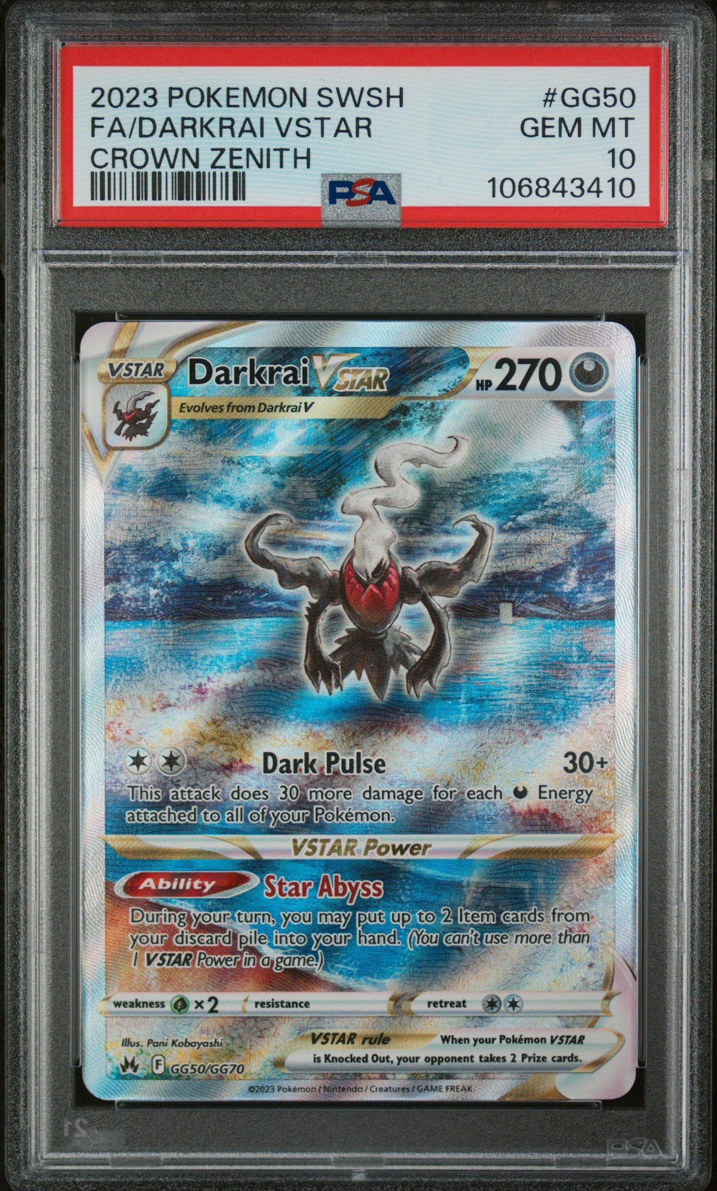 2023 Pokemon Sword And Shield Crown Zenith Gg50 Full Art/darkrai