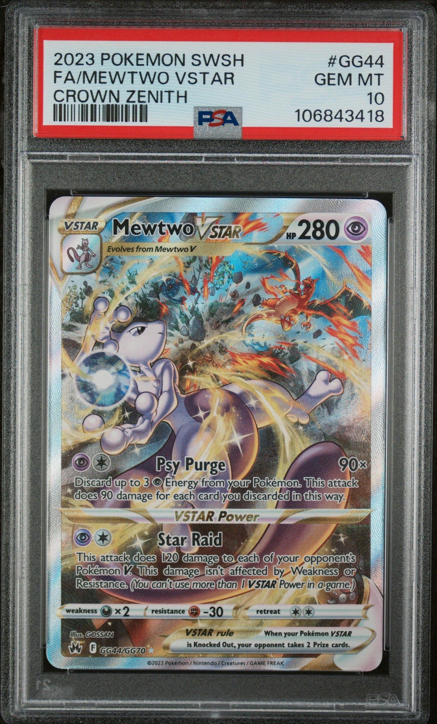 2023 Pokemon Sword And Shield Crown Zenith Gg44 Full Art/mewtwo