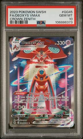2023 Pokemon Sword And Shield Crown Zenith Gg45 Full Art/deoxys