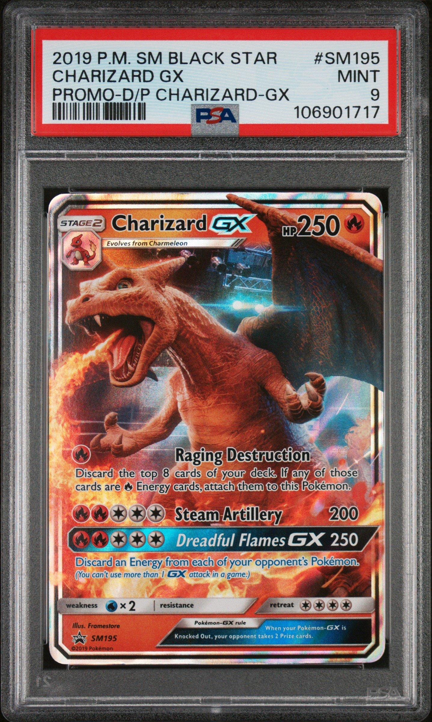 2019 Pokemon Sm Black Star Promo Sm195 Charizard Gx Detective Pikachu Charizard-gx PSA