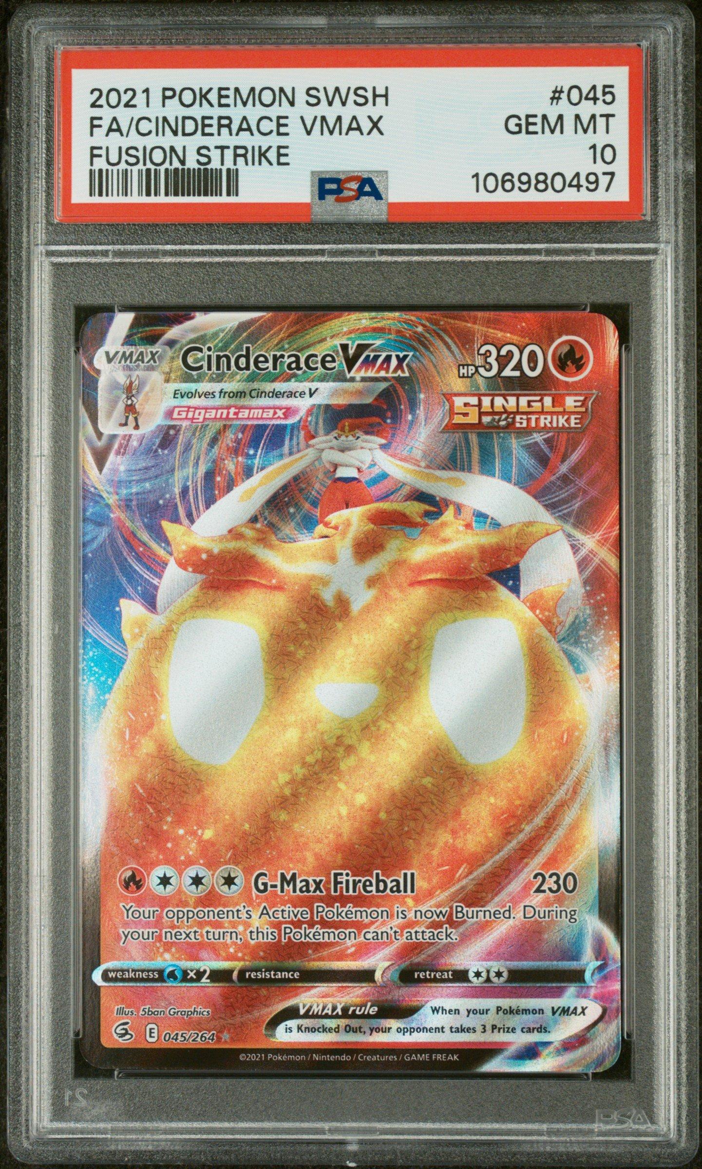 2021 Pokemon Sword & Shield Fusion Strike 045 Full Art/cinderace
