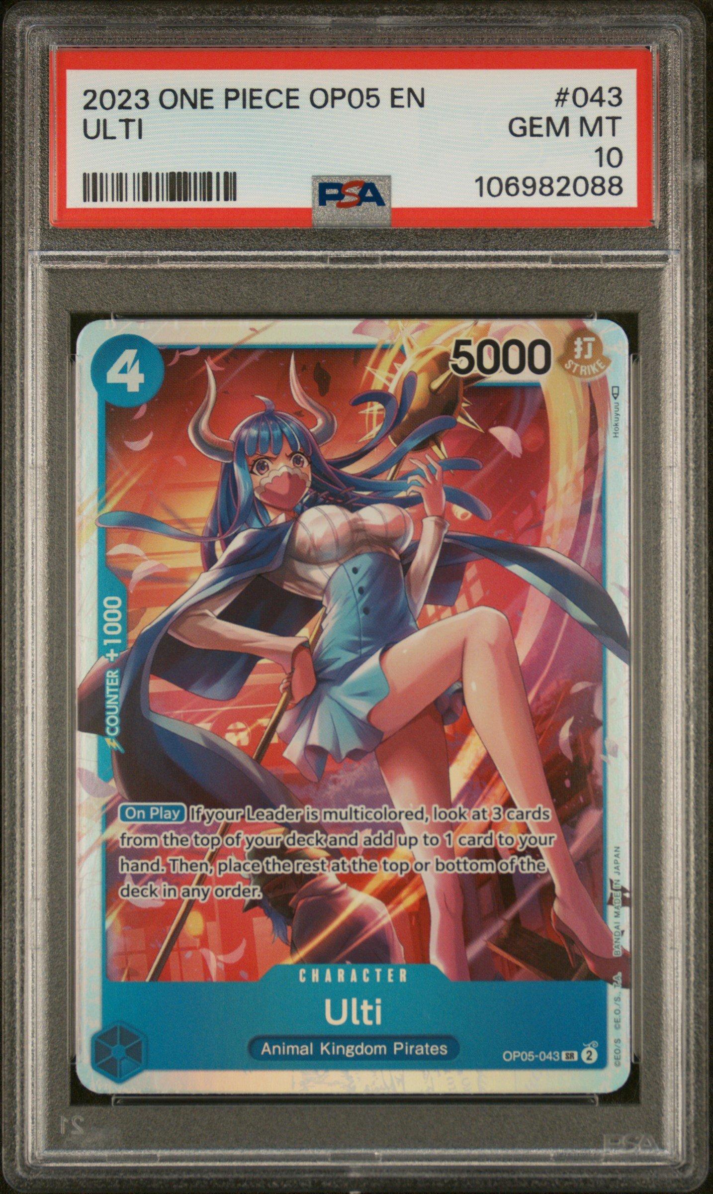 2023 One Piece Op05-awakening Of The New Era 043 Ulti PSA 10