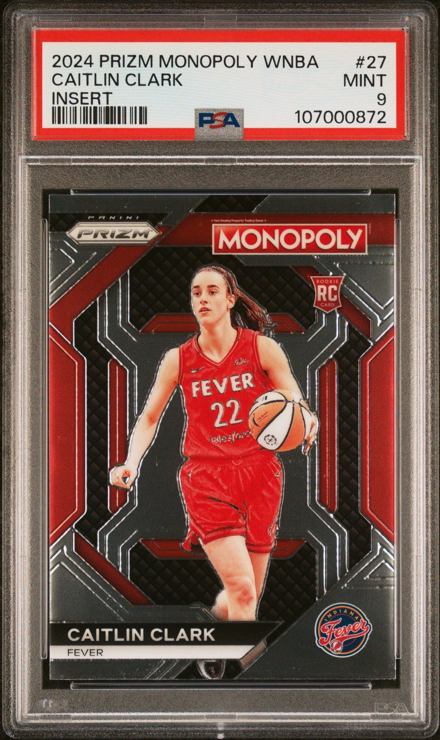 2024 Panini Prizm Monopoly Wnba Insert 27 Caitlin Clark PSA