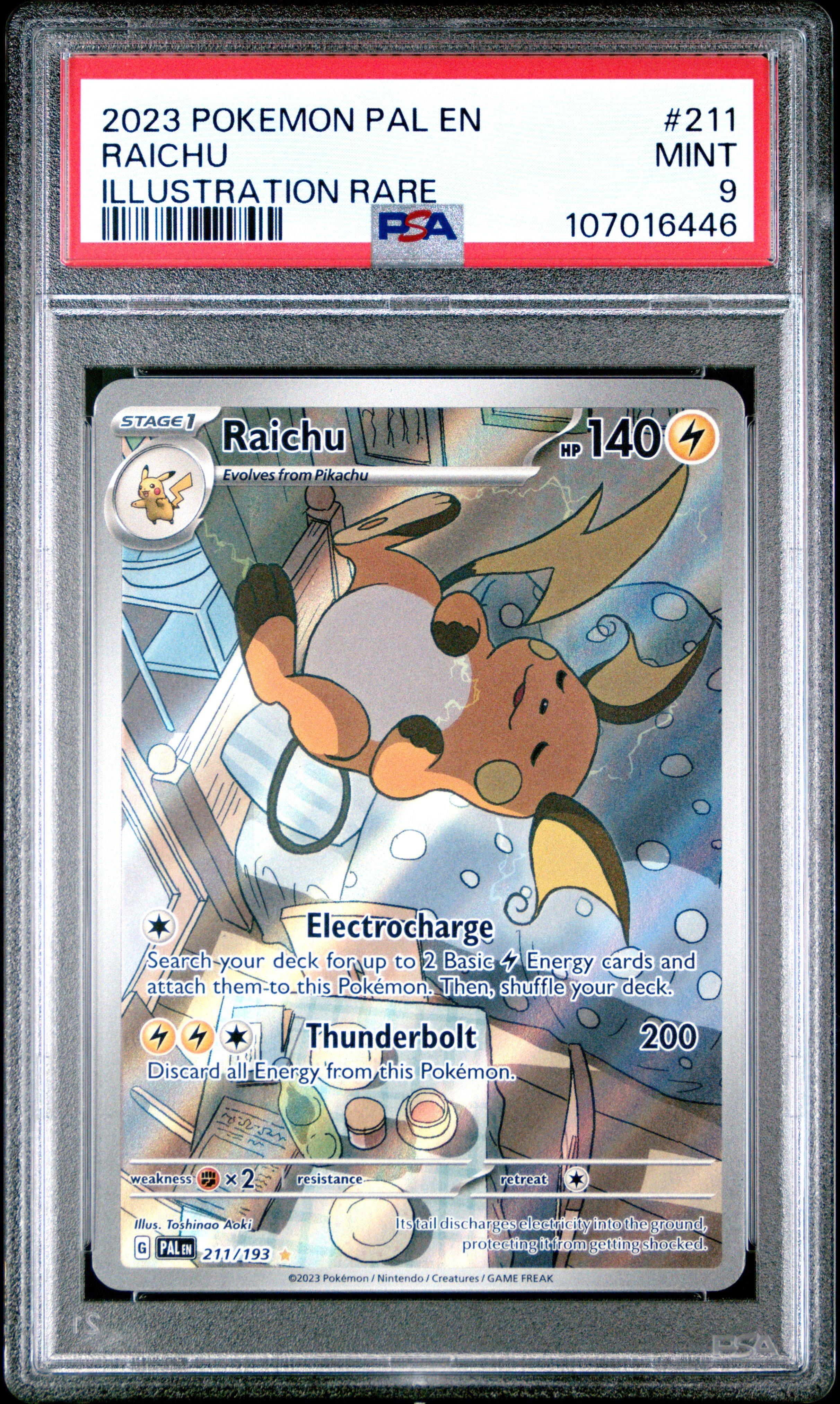 2023 Pokemon Pal En-paldea Evolved 211 Raichu Illustration Rare