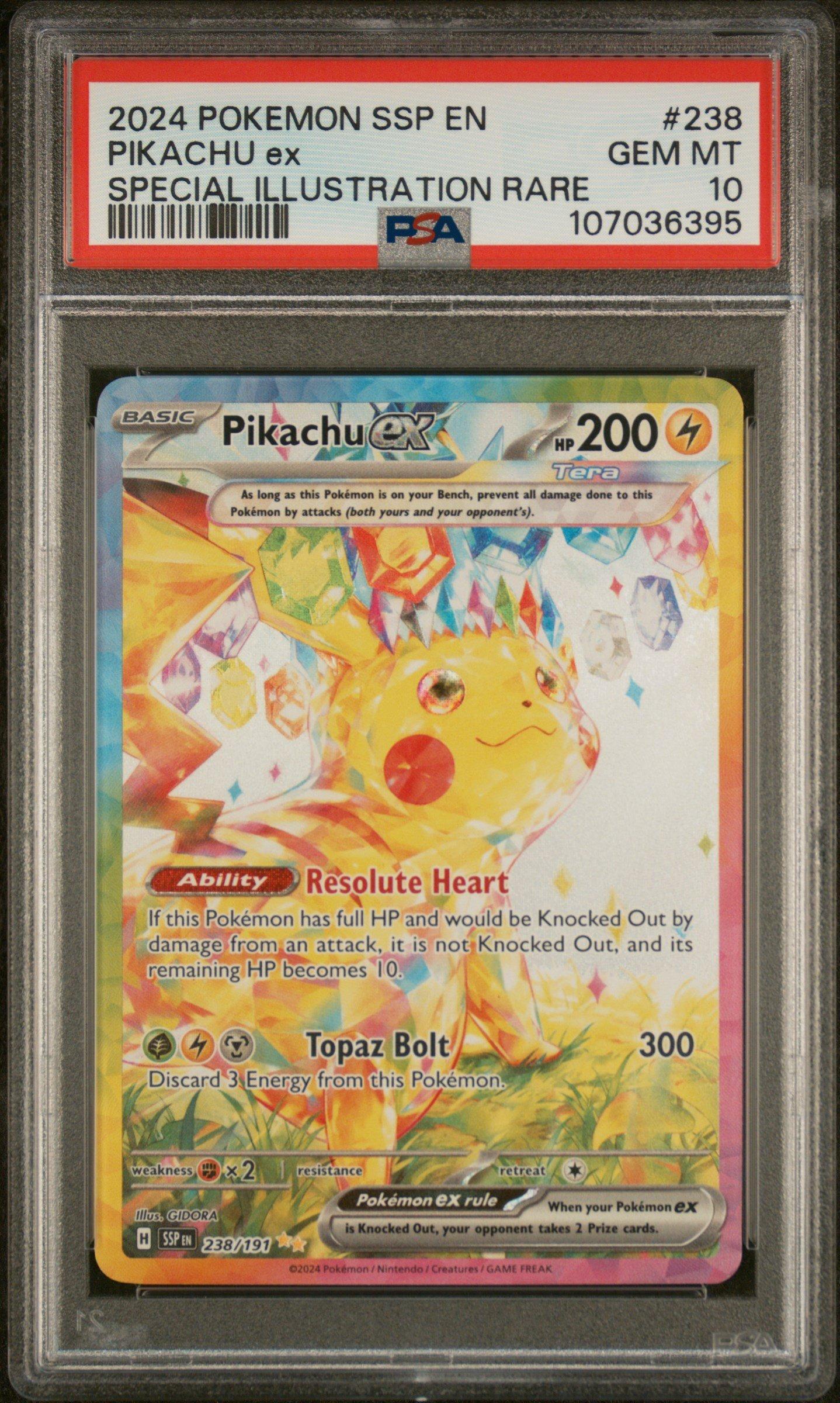 2024 Pokemon Ssp En-surging Sparks 238 Pikachu Ex Special