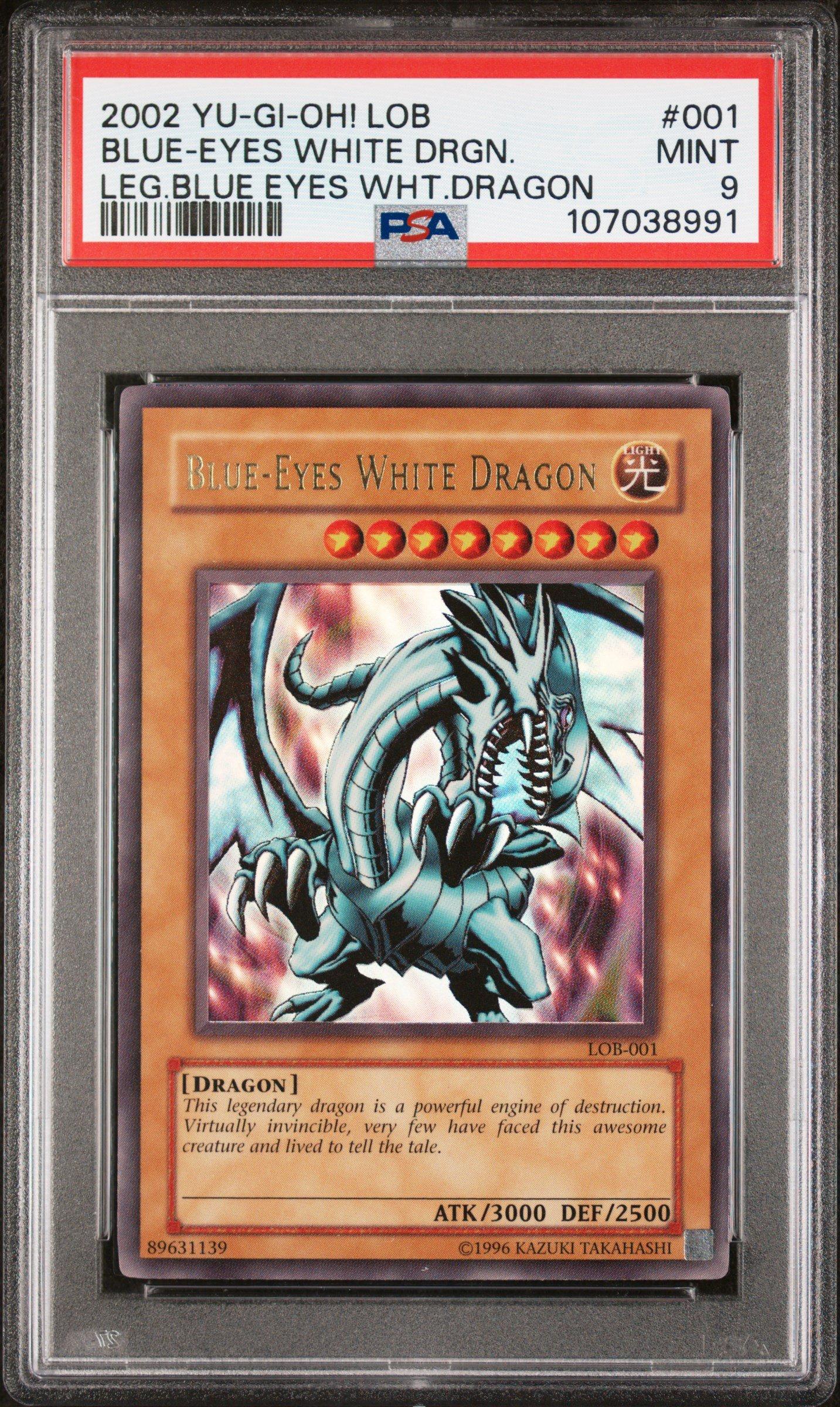 2002 Yu-gi-oh! Lob-legend Of Blue Eyes White Dragon 001 Blue-eyes White Dragon PSA