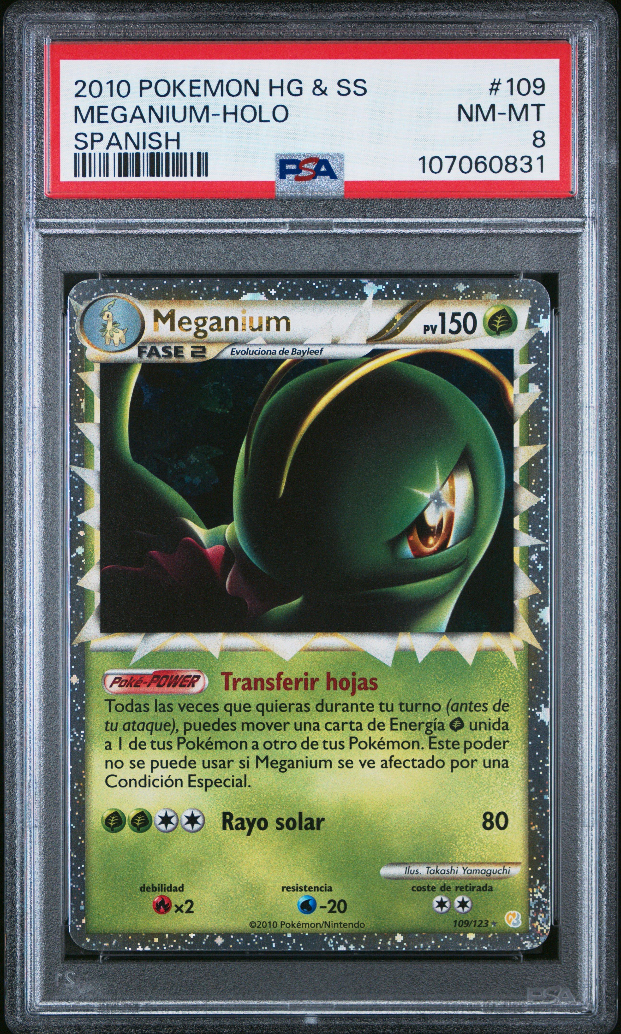 2010 Pokemon Heartgold & Soulsilver 109 Meganium-holo Spanish PSA 8 Graded  Card | GameStop