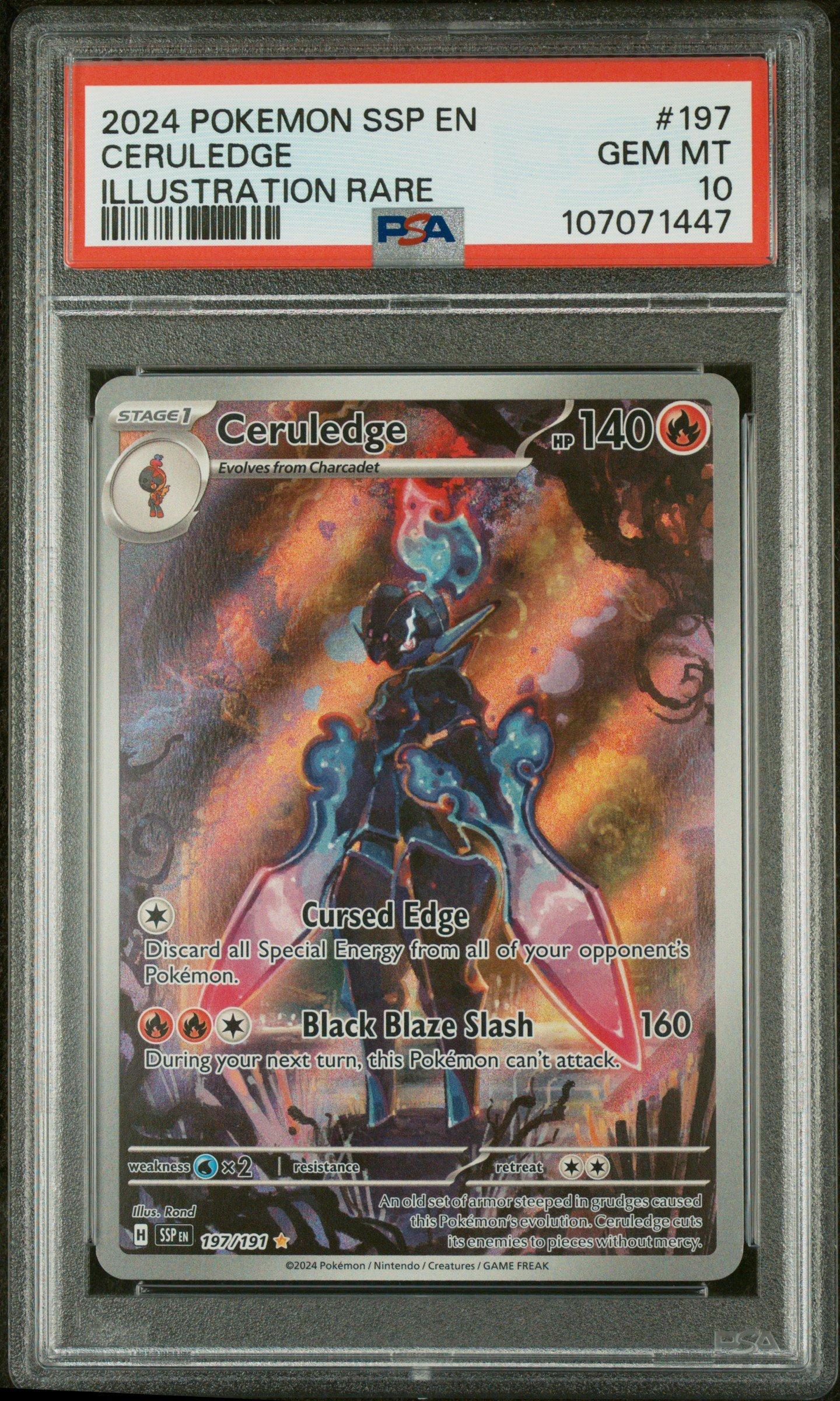 2024 Pokemon Ssp En-surging Sparks 197 Ceruledge Illustration Rare