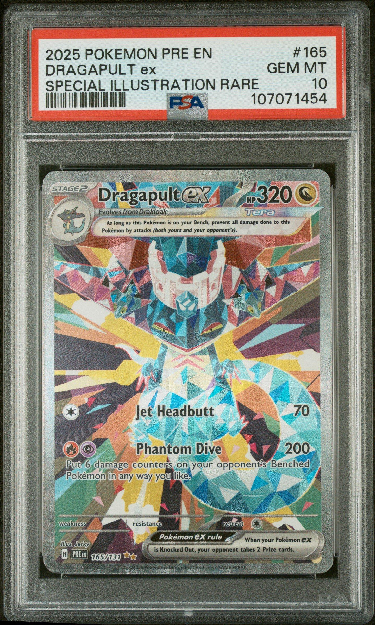 2025 Pokemon Pre En-prismatic Evolutions 165 Dragapult Ex Special