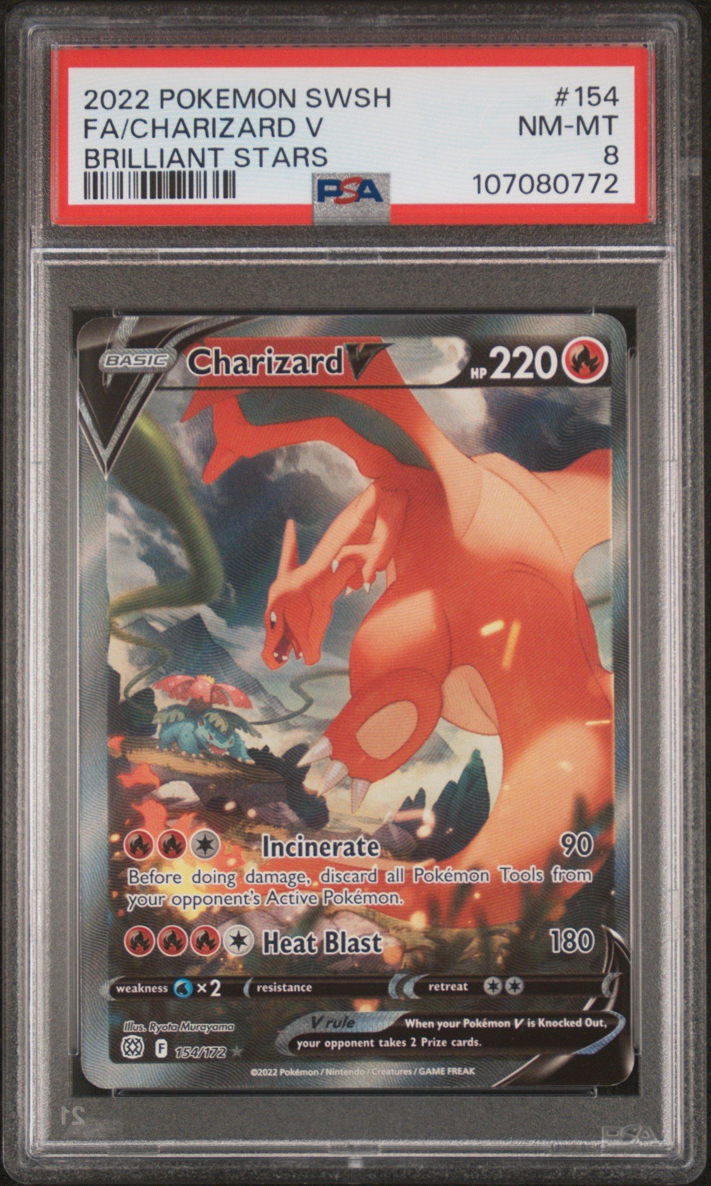2022 Pokemon Sword & Shield Brilliant Stars 154 Full Art/charizard