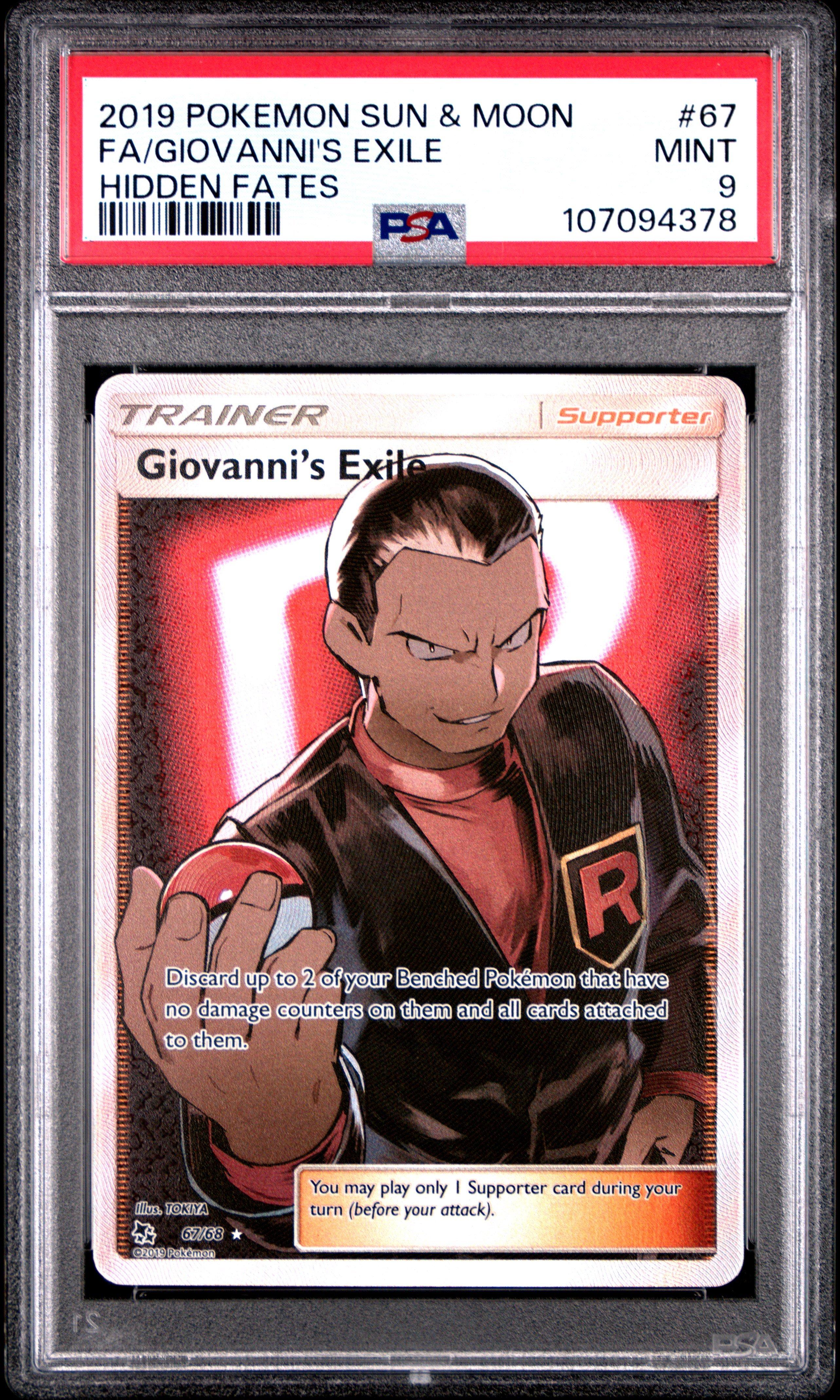 giovanni's exile pokemon card ERROR] Giovanni's Exile - 57/68 - CGC 9 - Misalignment - Uncommon main image 0