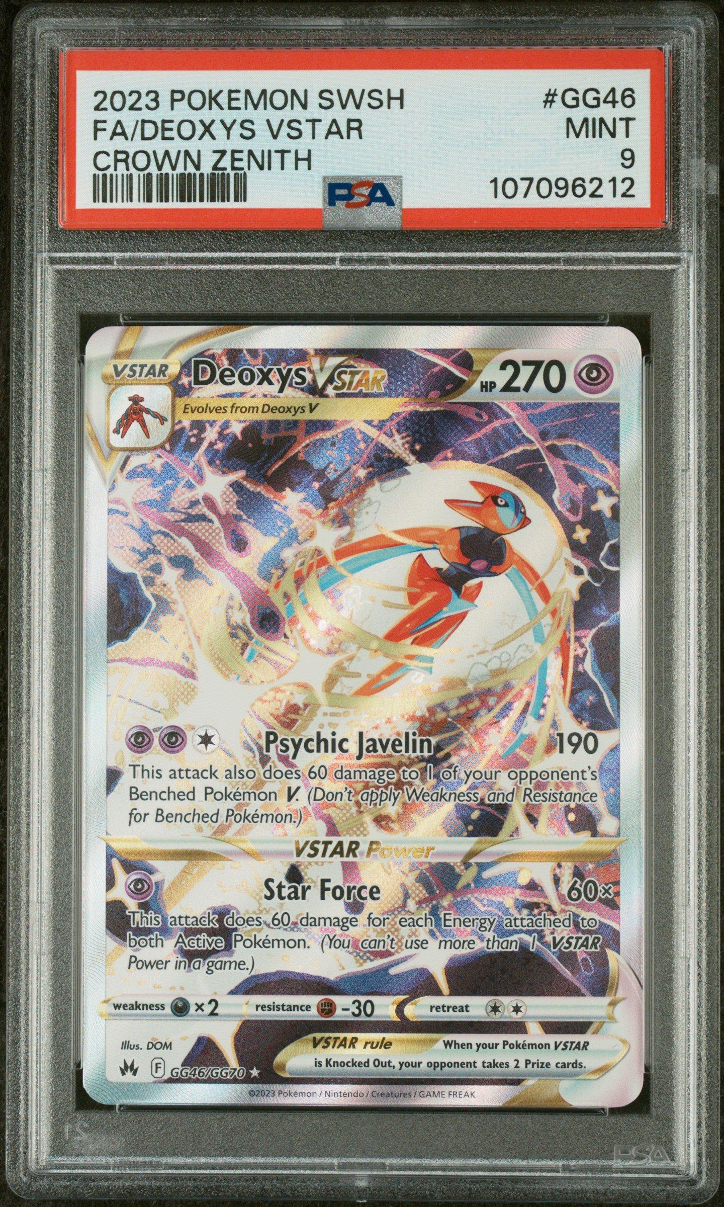 2023 Pokemon Sword And Shield Crown Zenith Gg46 Full Art/deoxys