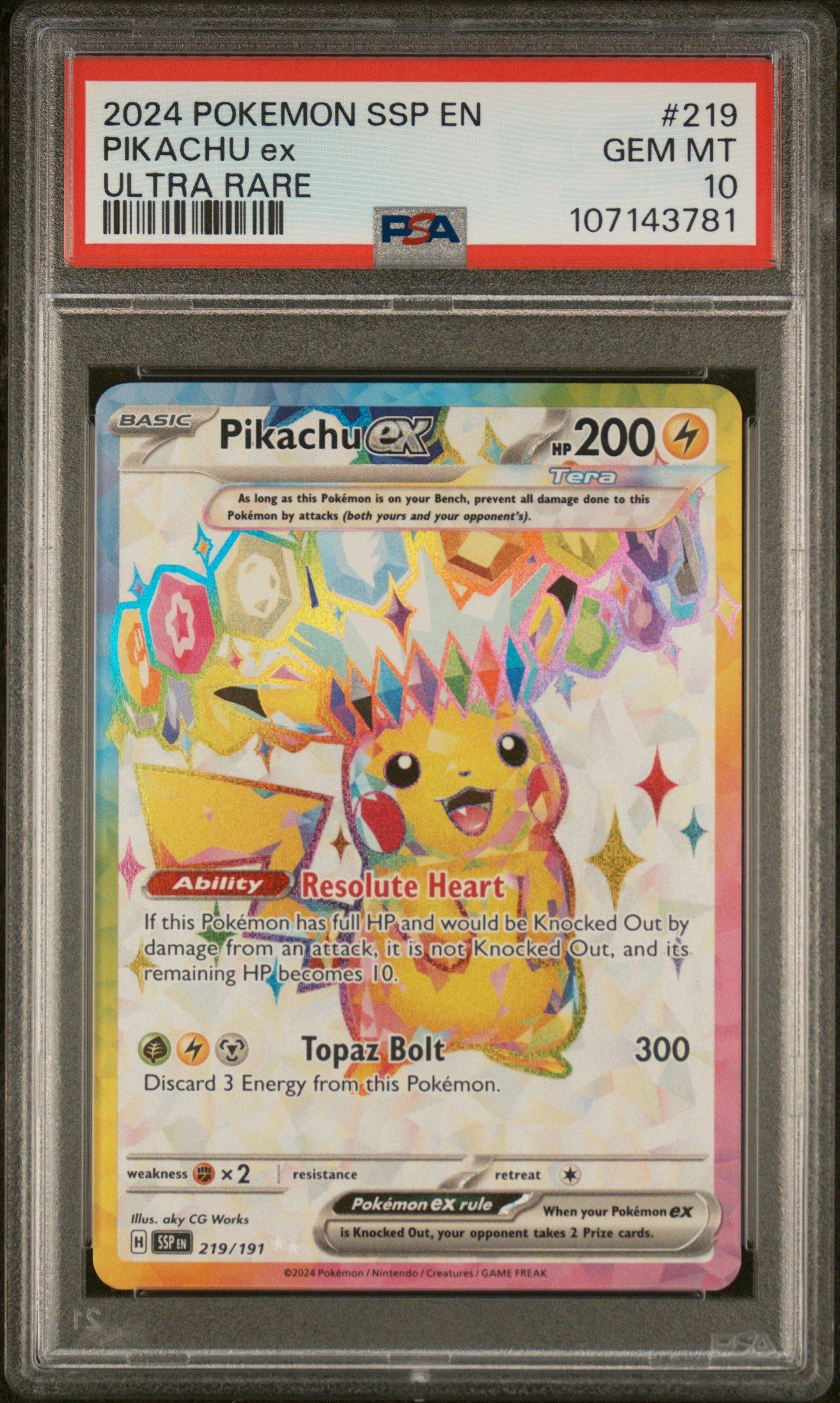 MEMちょssp psa10 PSA 10 Pokemon Luigi Pikachu Special Bx. Japanese Holo Promo 295