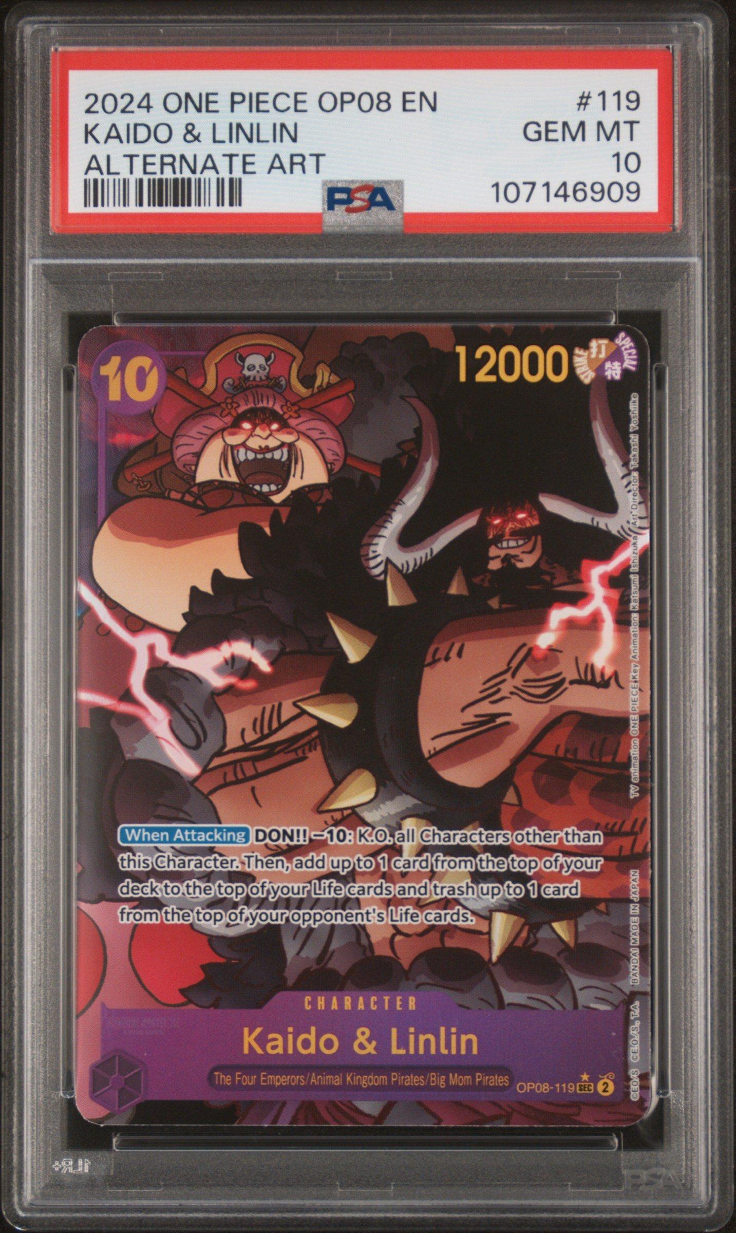 one piece card game kaido and linlin Amazon.com: One Piece Kaido & Linlin Secret Rare Alternate Art Card  OP08-119 Two Legends main image 1