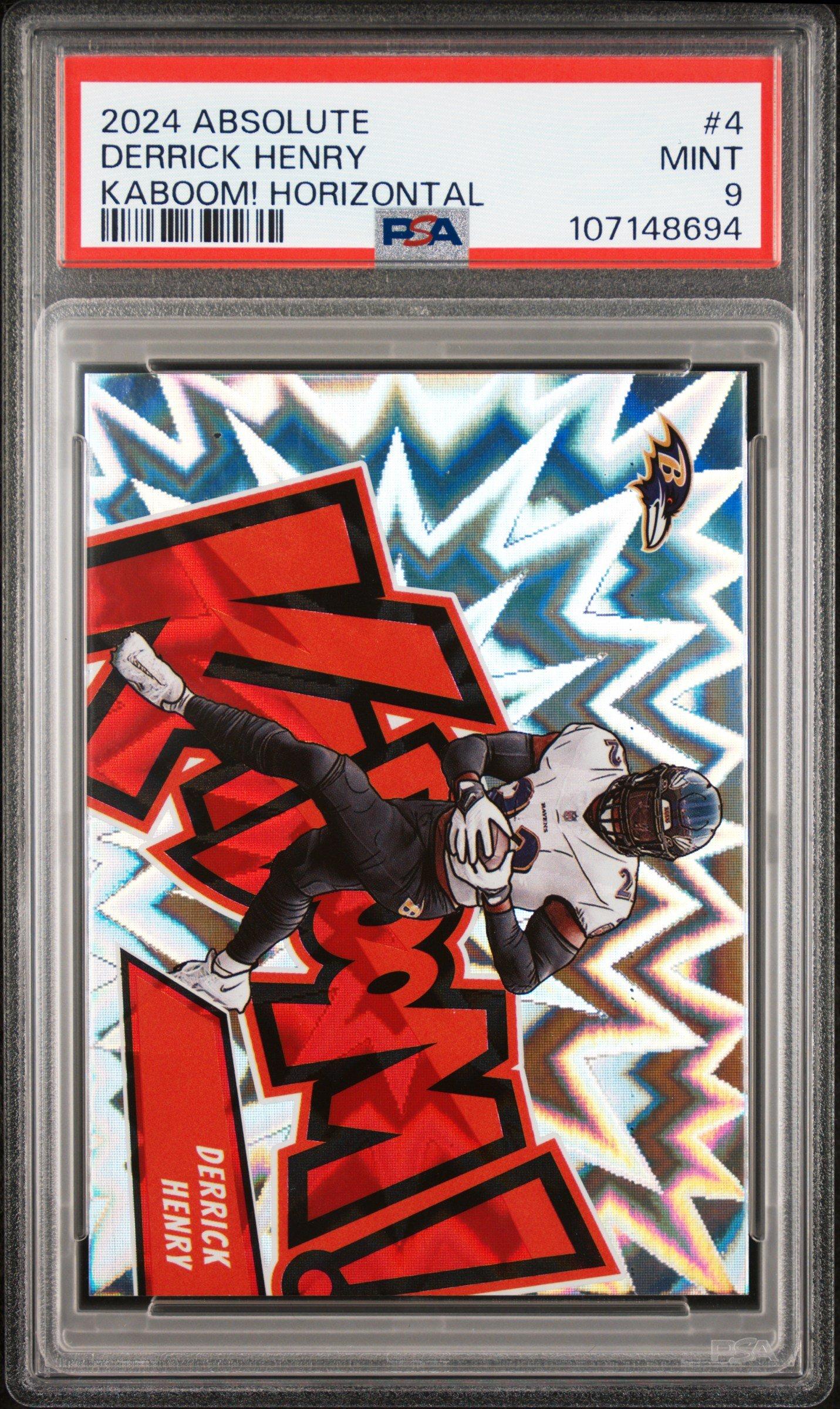 2024 Panini Absolute Kaboom! Horizontal 4 Derrick Henry PSA 9