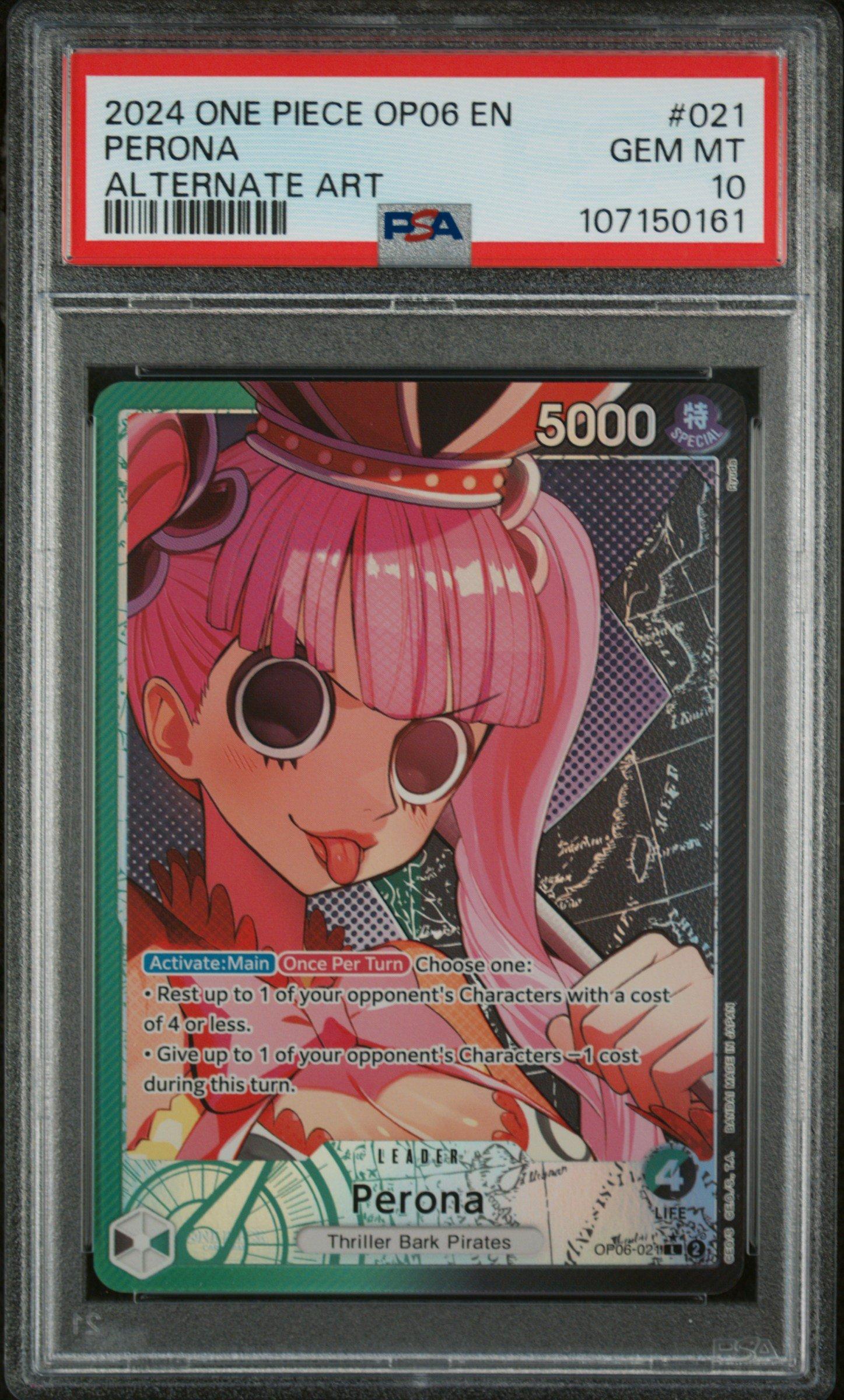 2024 One Piece Op06-wings Of The Captain 021 Perona Alternate Art